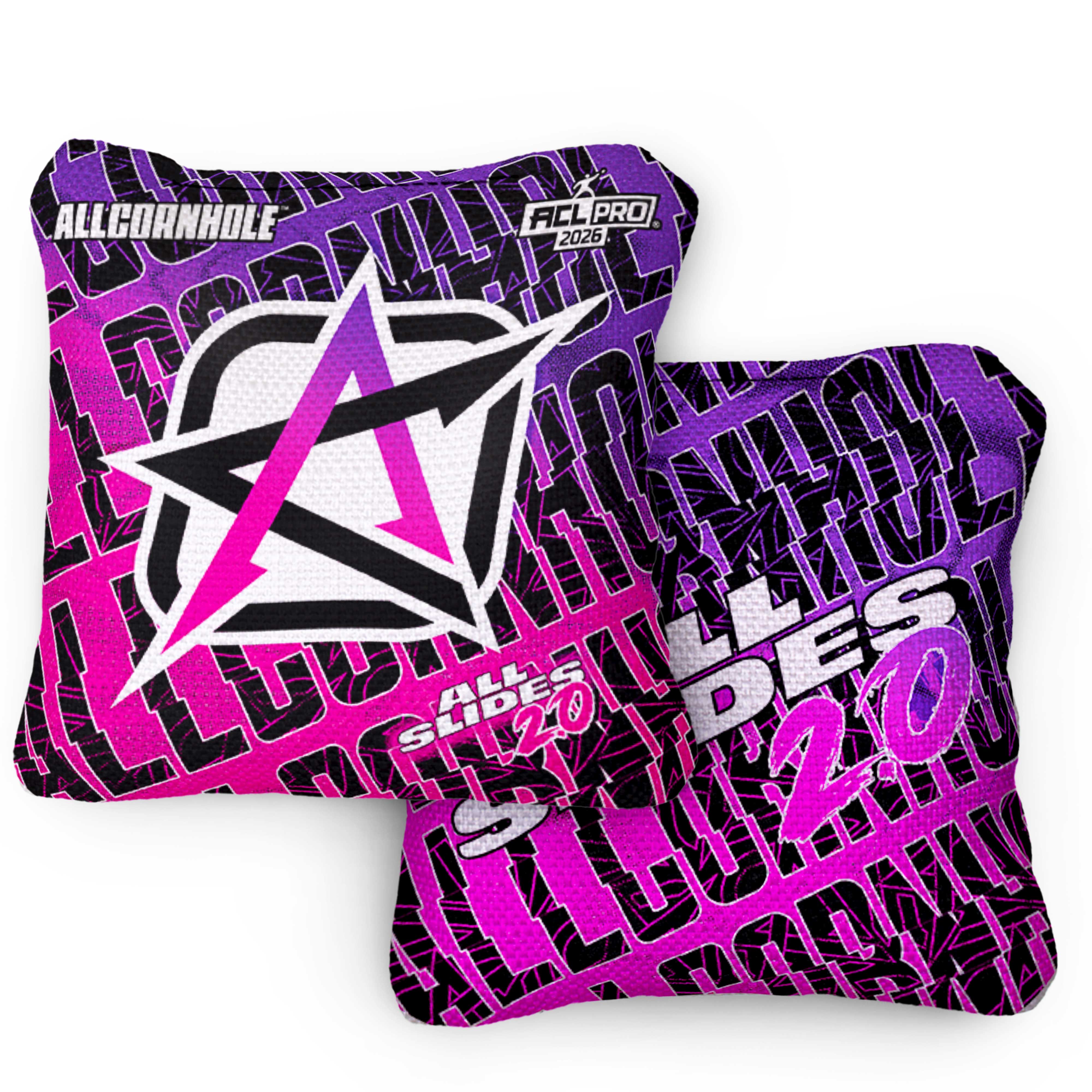2026 All Slides 2.0 Waves ACL Pro Stamped Cornhole Bags – Set of 4 Bags