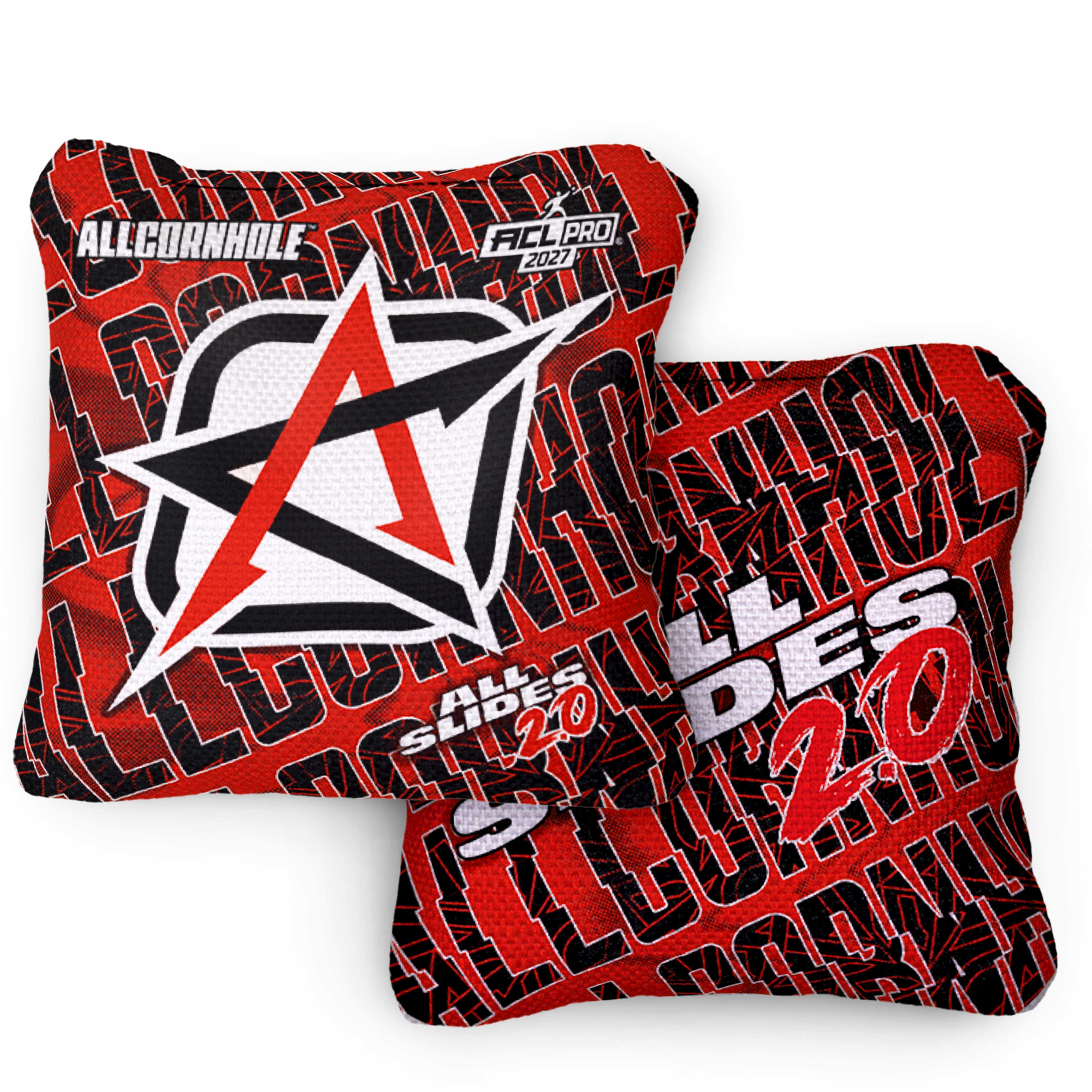 2027 All Slides 2.0 Waves ACL Pro Cornhole Bags – Set of 4 Bags