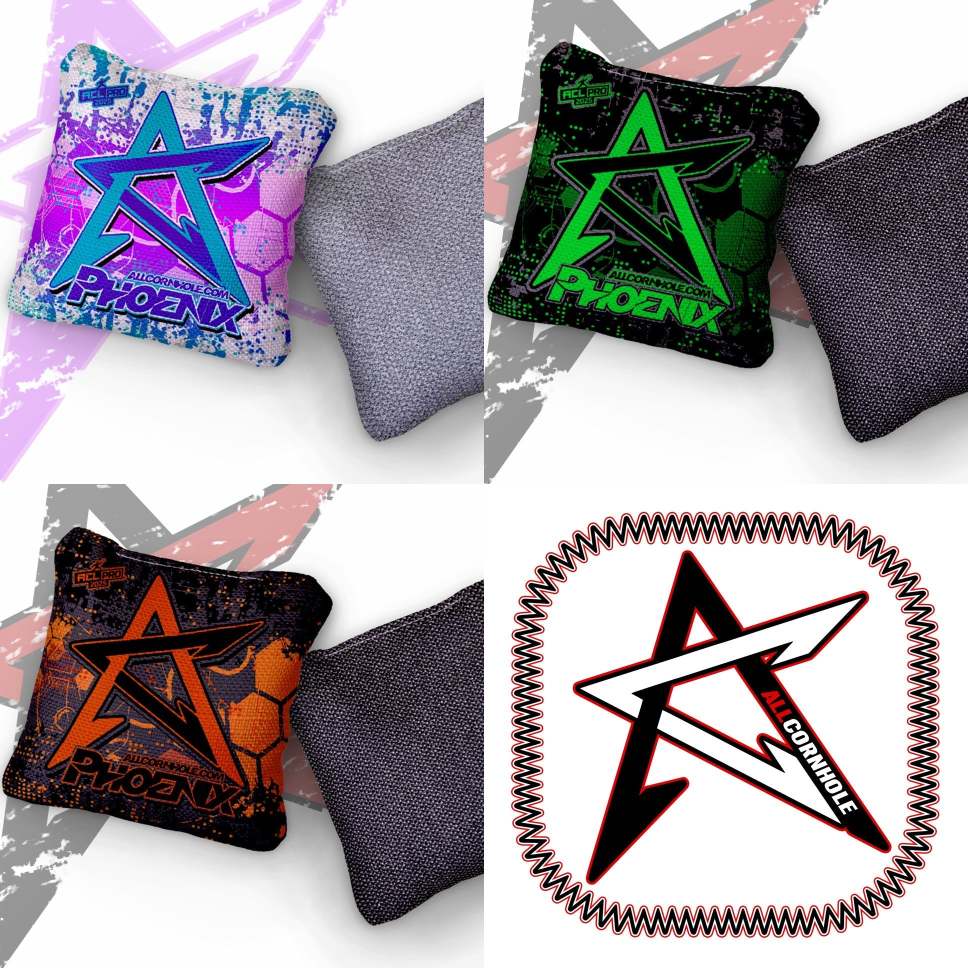 2026 Phoenix Hex ACL Pro Stamped Cornhole Bags – Set of 4 Bags