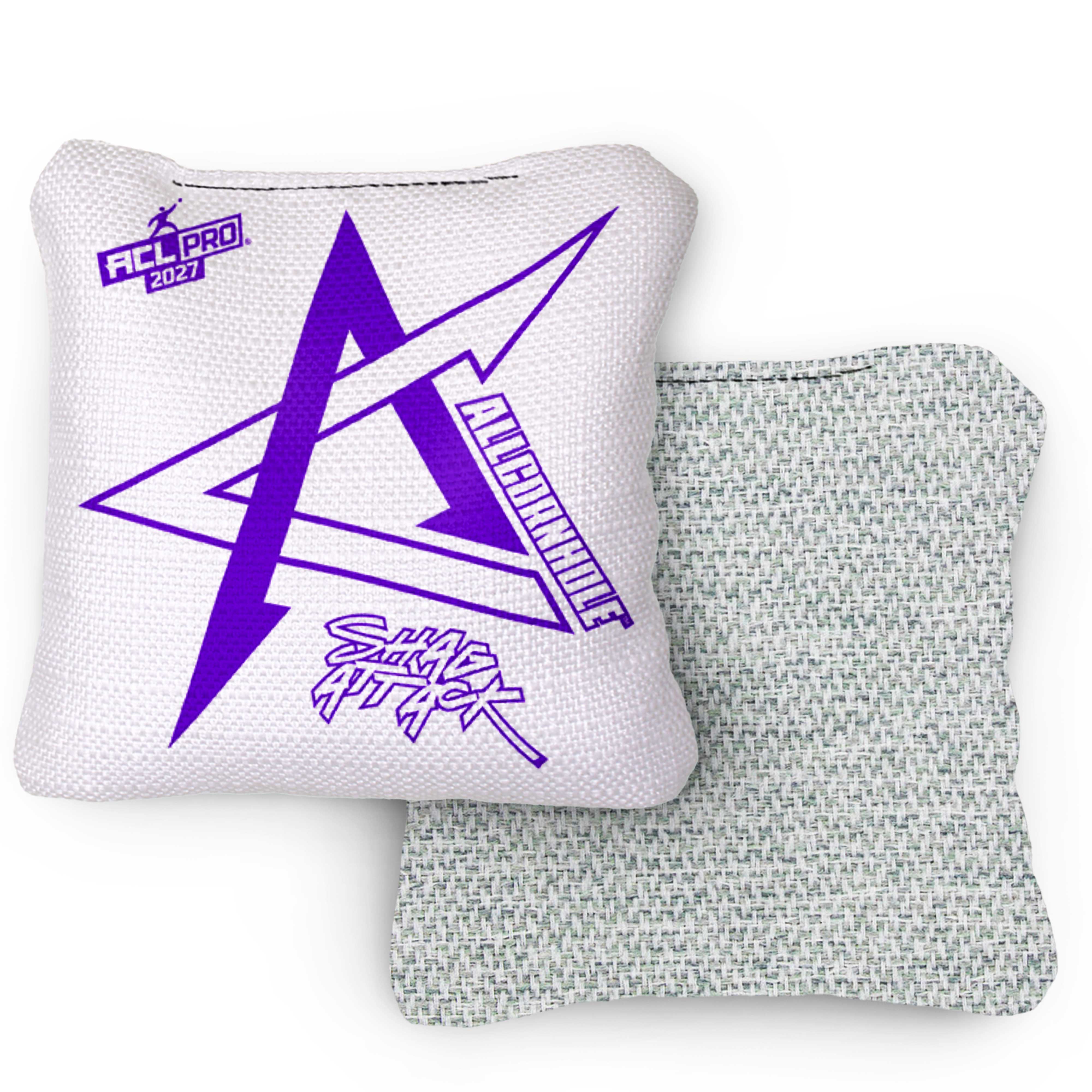 2027 Shag Attack Whiteout ACL Pro Cornhole Bags – Set of 4 Bags