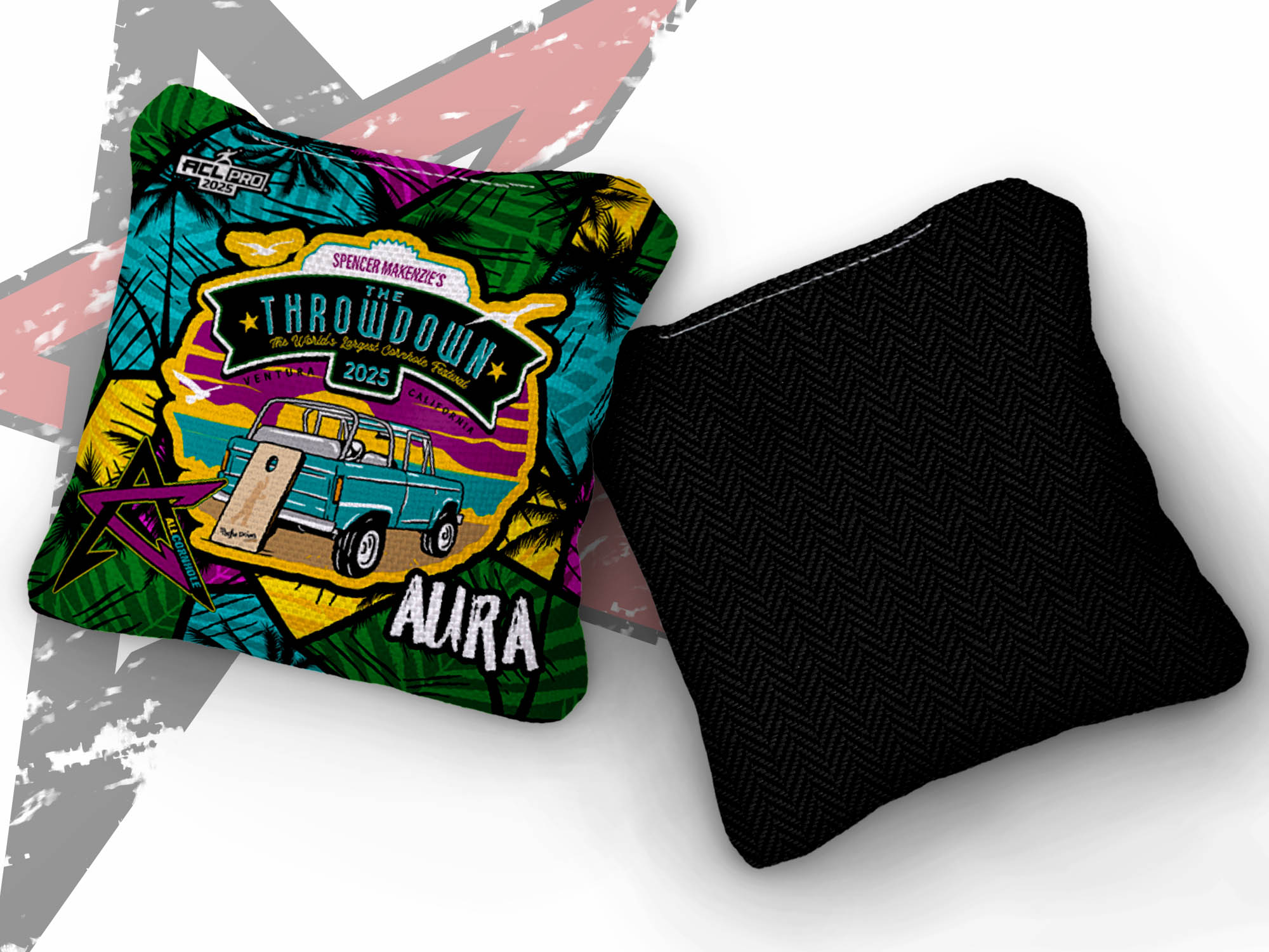 2025 AllCornhole "Spencer Makenzie's Throw Down” - ACL Pro Stamped Cornhole Bags - SET OF 4 BAGS