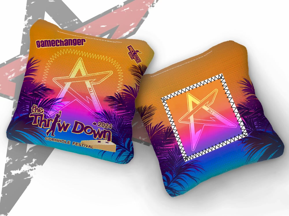 2024 SPENCER MAKENZIE'S "THROW DOWN EDITION” AllCornhole GameChanger - ACL Pro Stamped Cornhole Bags - SET OF 4 BAGS