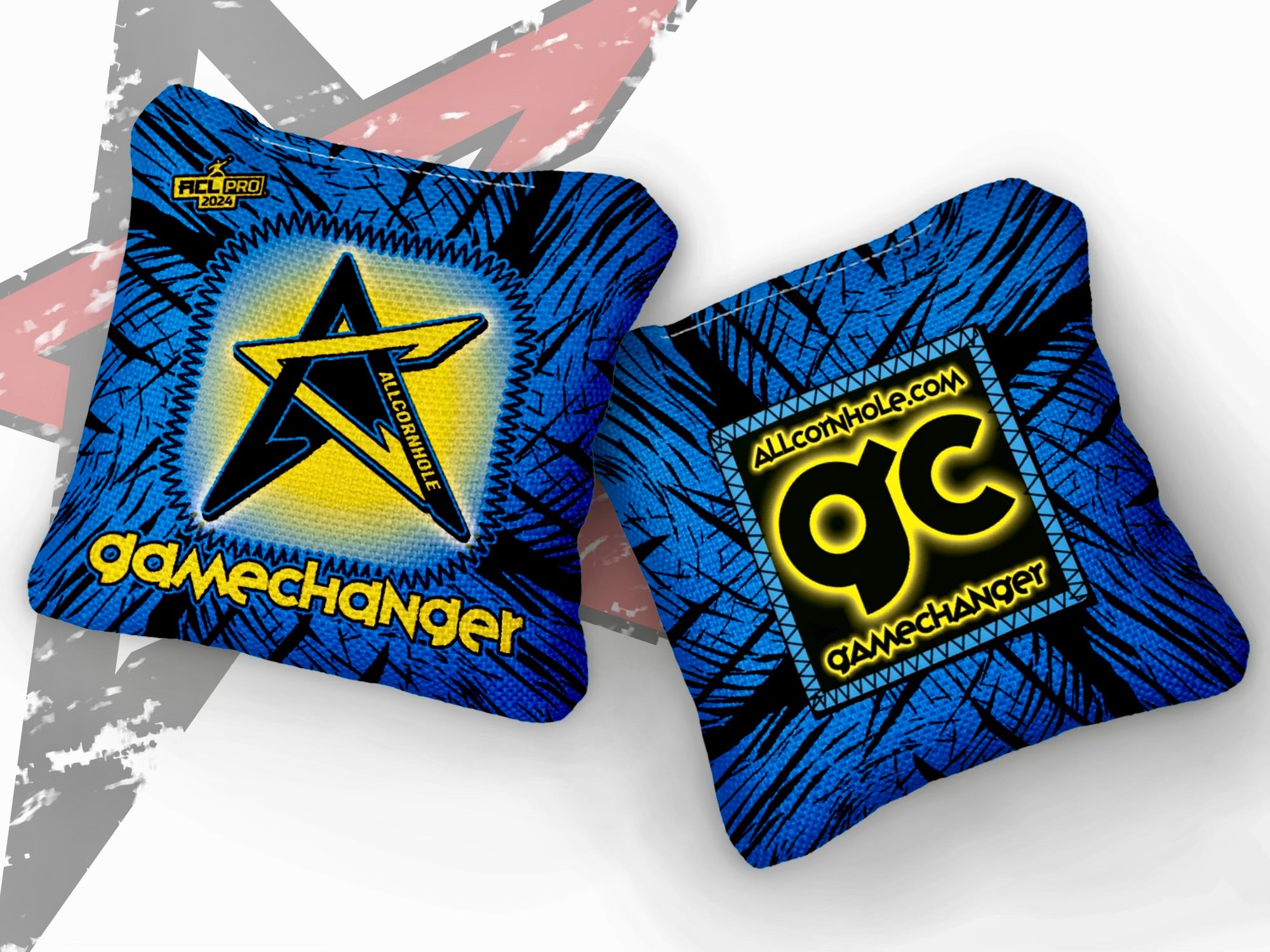 2024 AllCornhole GameChanger Cornhole Bags - “GLO-UP” - Set of 4 Bags