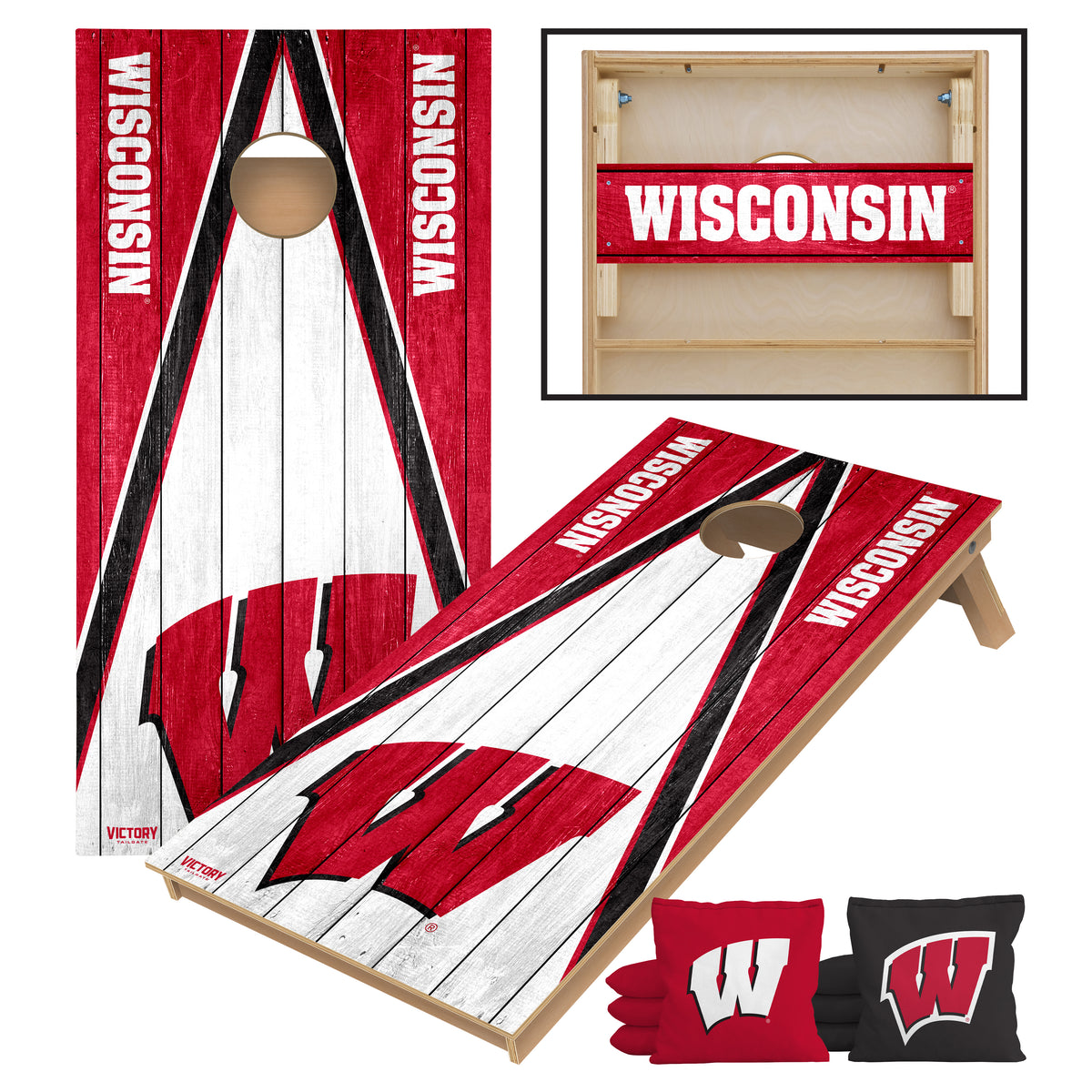 University of Wisconsin Madison Badgers | 2x4 Tournament Cornhole Set