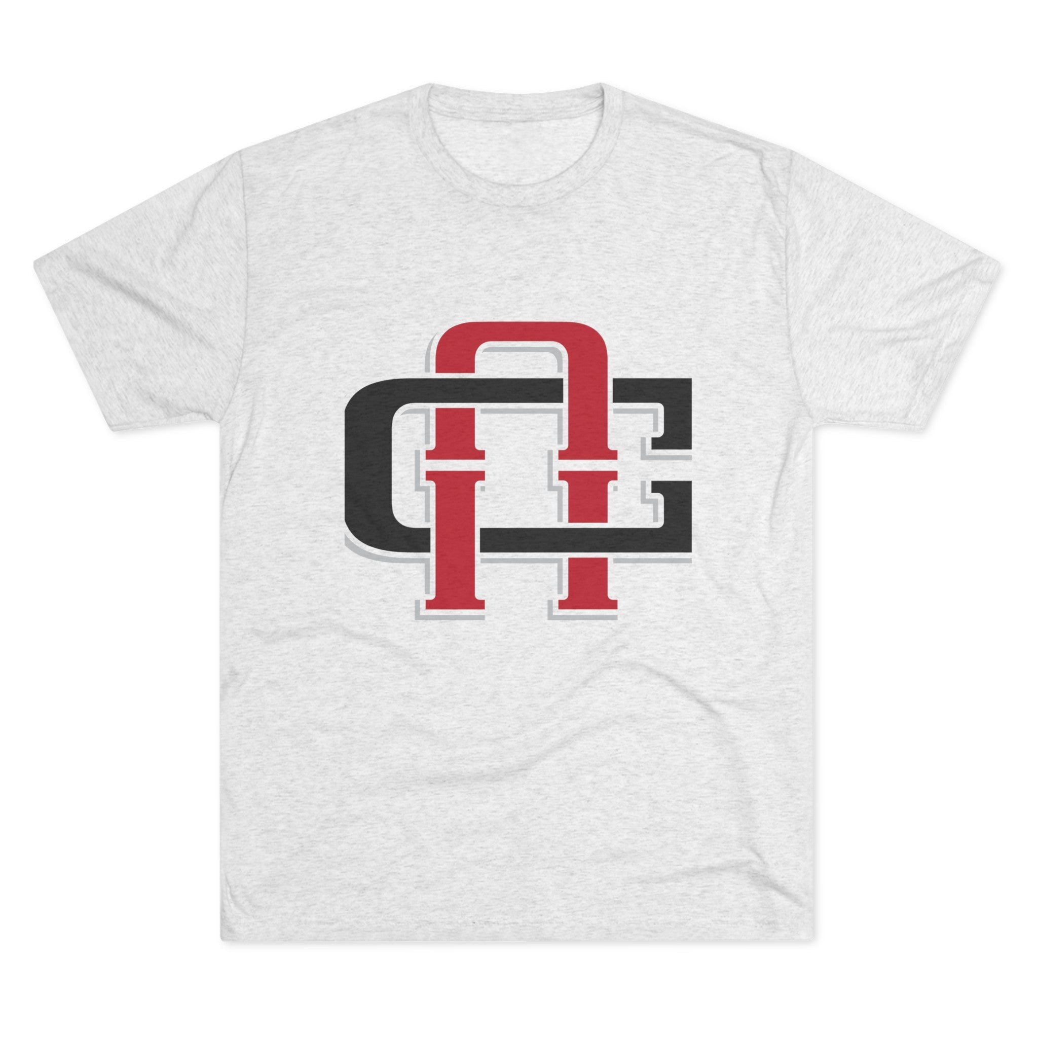 Unisex Tri-Blend Crew Tee - "AC Lettering"