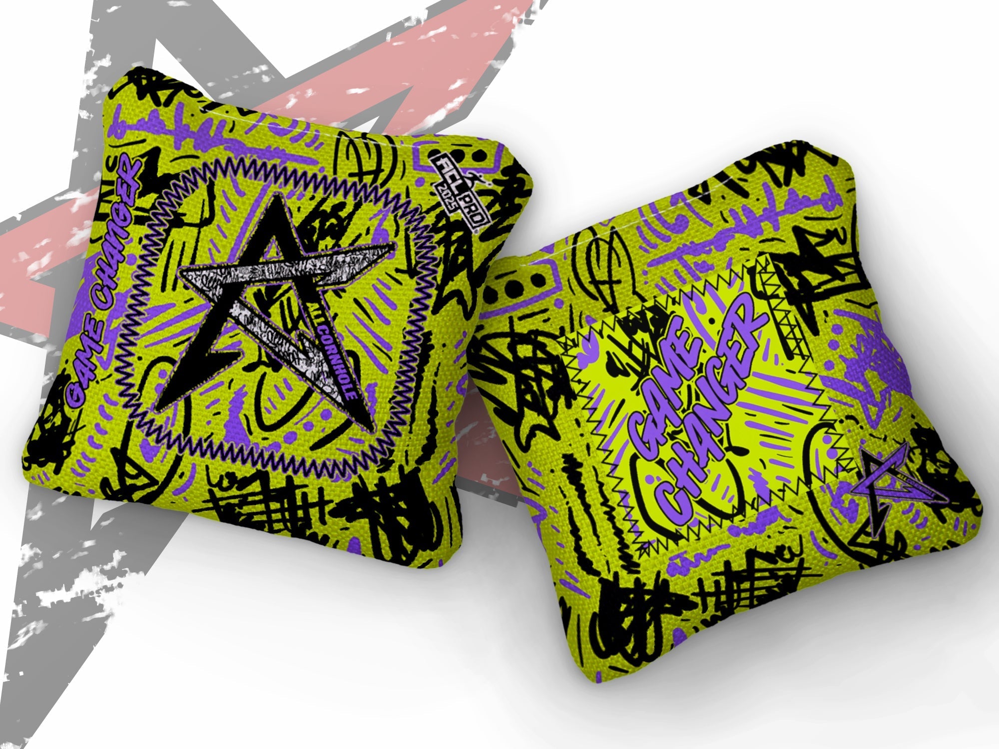 2025 GAMECHANGER “GRAFFITI” - ACL Pro Stamped Cornhole Bags - SET OF 4