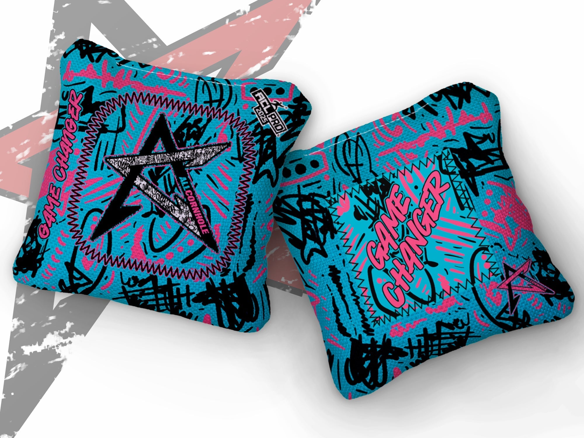 2025 GAMECHANGER “GRAFFITI” - ACL Pro Stamped Cornhole Bags - SET OF 4