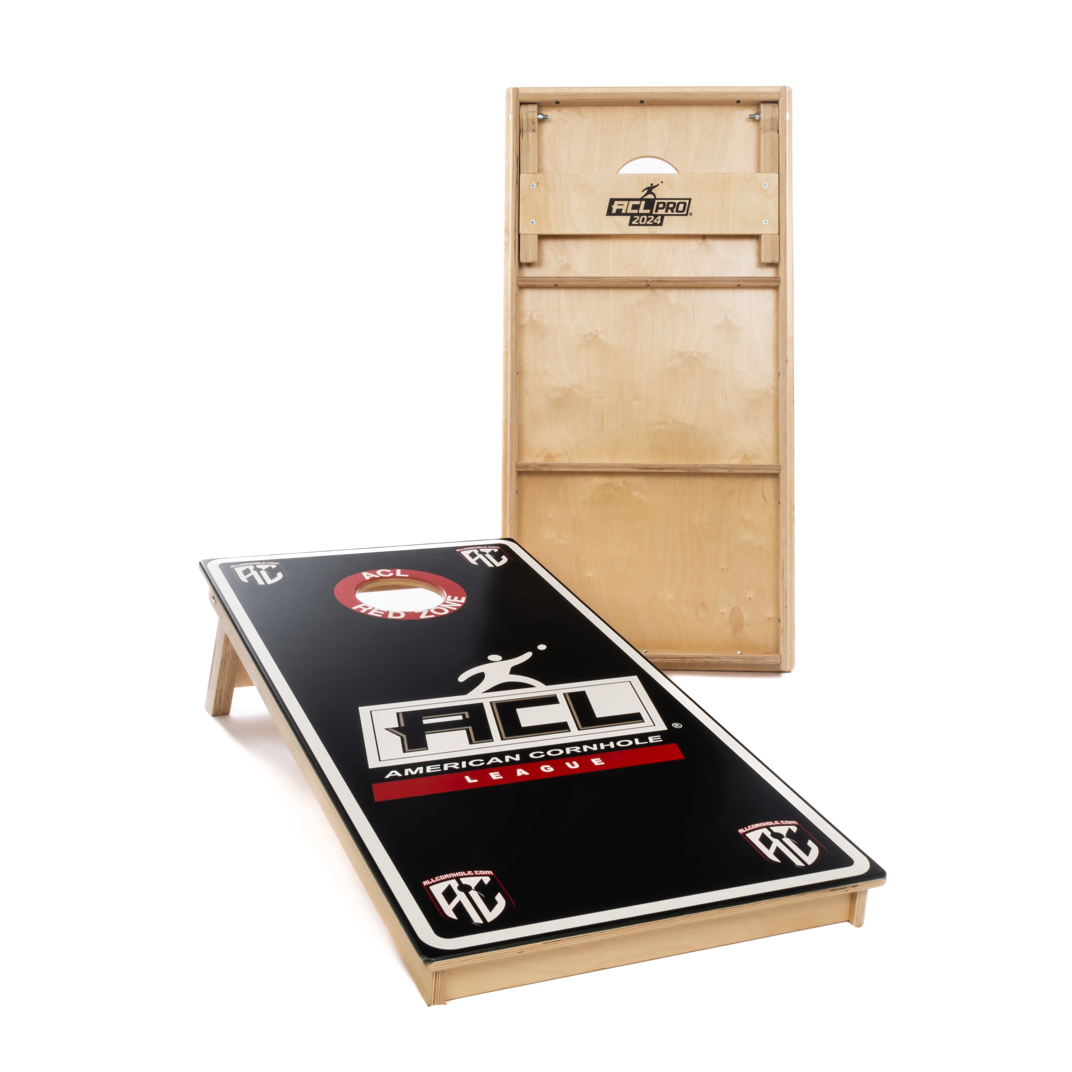 BLACK Official ACL PRO Cornhole Boards - BROADCAST VERSION