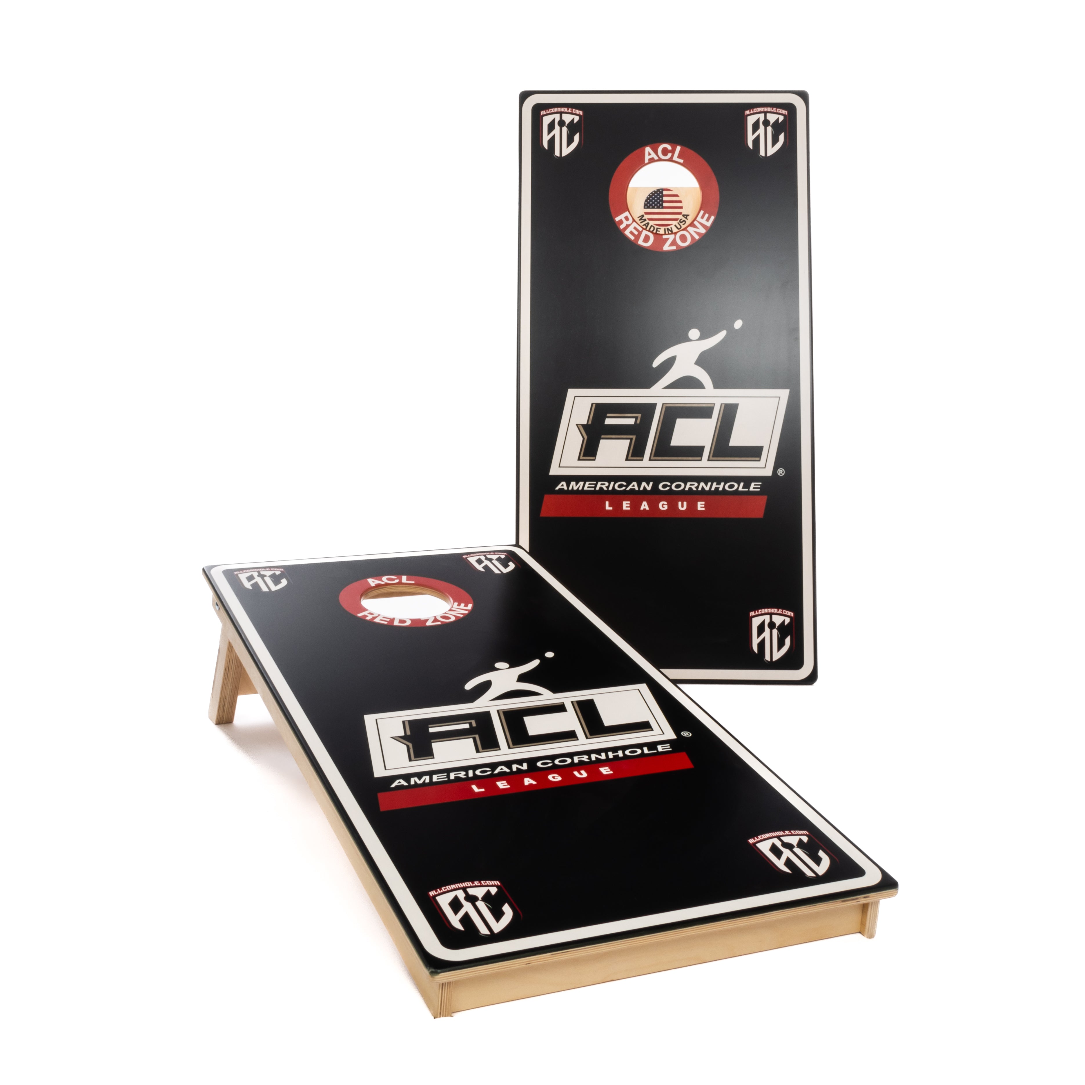 BLACK Official ACL PRO Cornhole Boards - BROADCAST VERSION