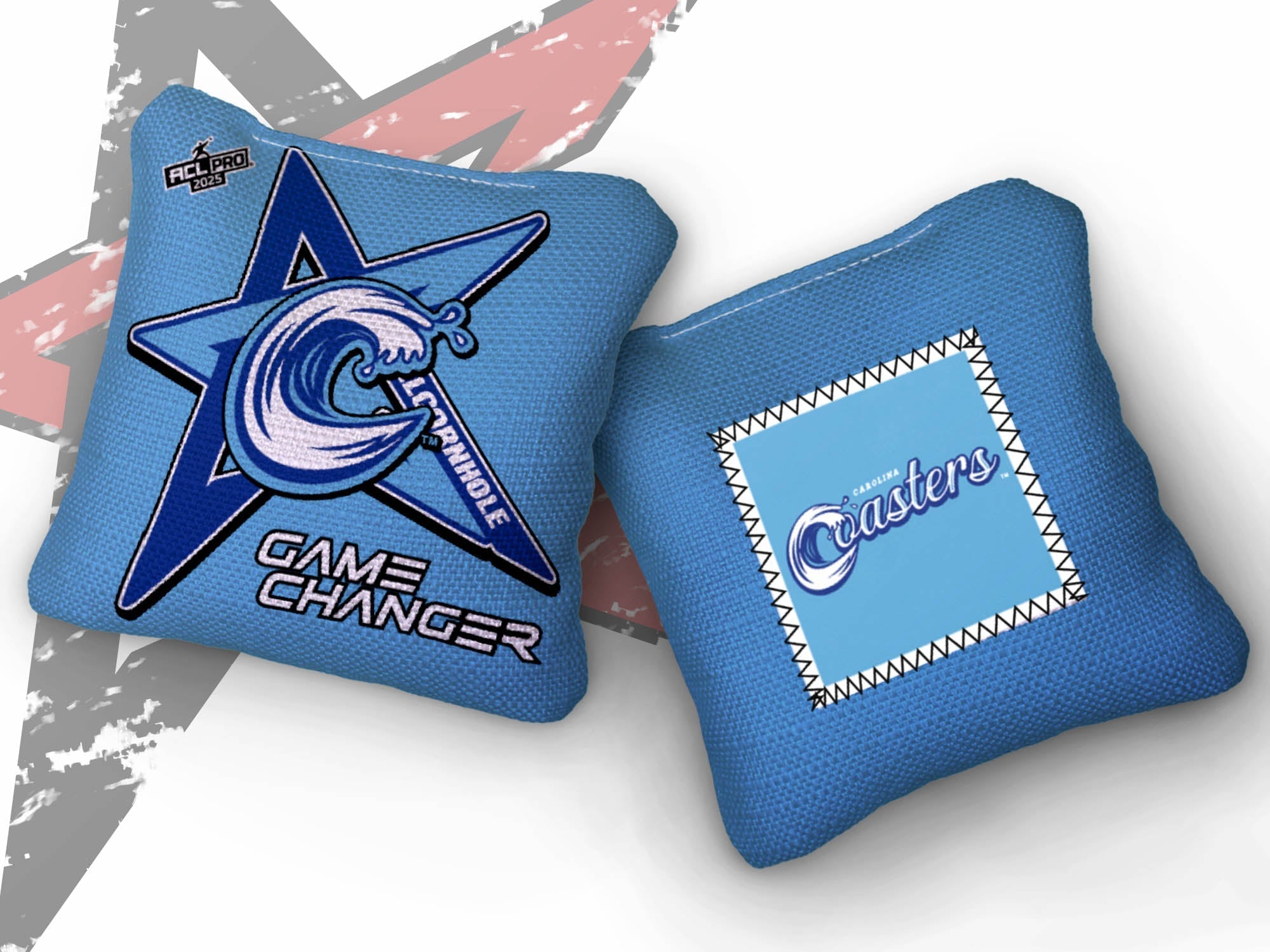 2025 AllCornhole Gamechanger - "Carolina Coasters" - ACL Pro Stamped Cornhole Bags - SET OF 4 BAGS