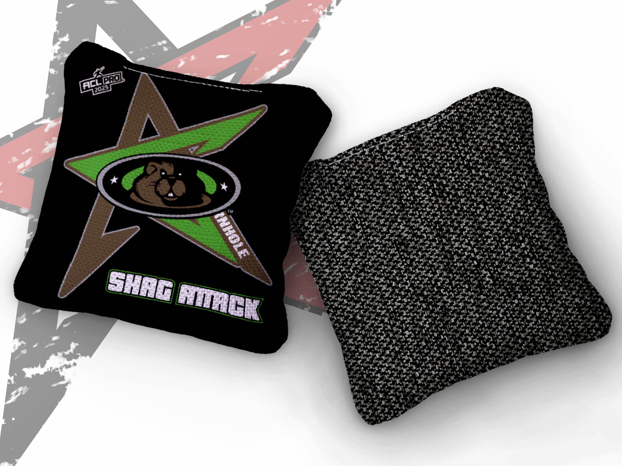 2025 AllCornhole Shag Attack - "New England Woodchucks" - ACL Pro Stamped Cornhole Bags - SET OF 4 BAGS