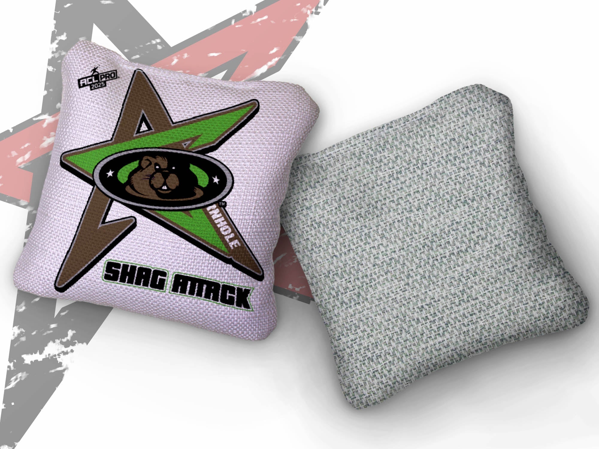 2025 AllCornhole Shag Attack - "New England Woodchucks" - ACL Pro Stamped Cornhole Bags - SET OF 4 BAGS