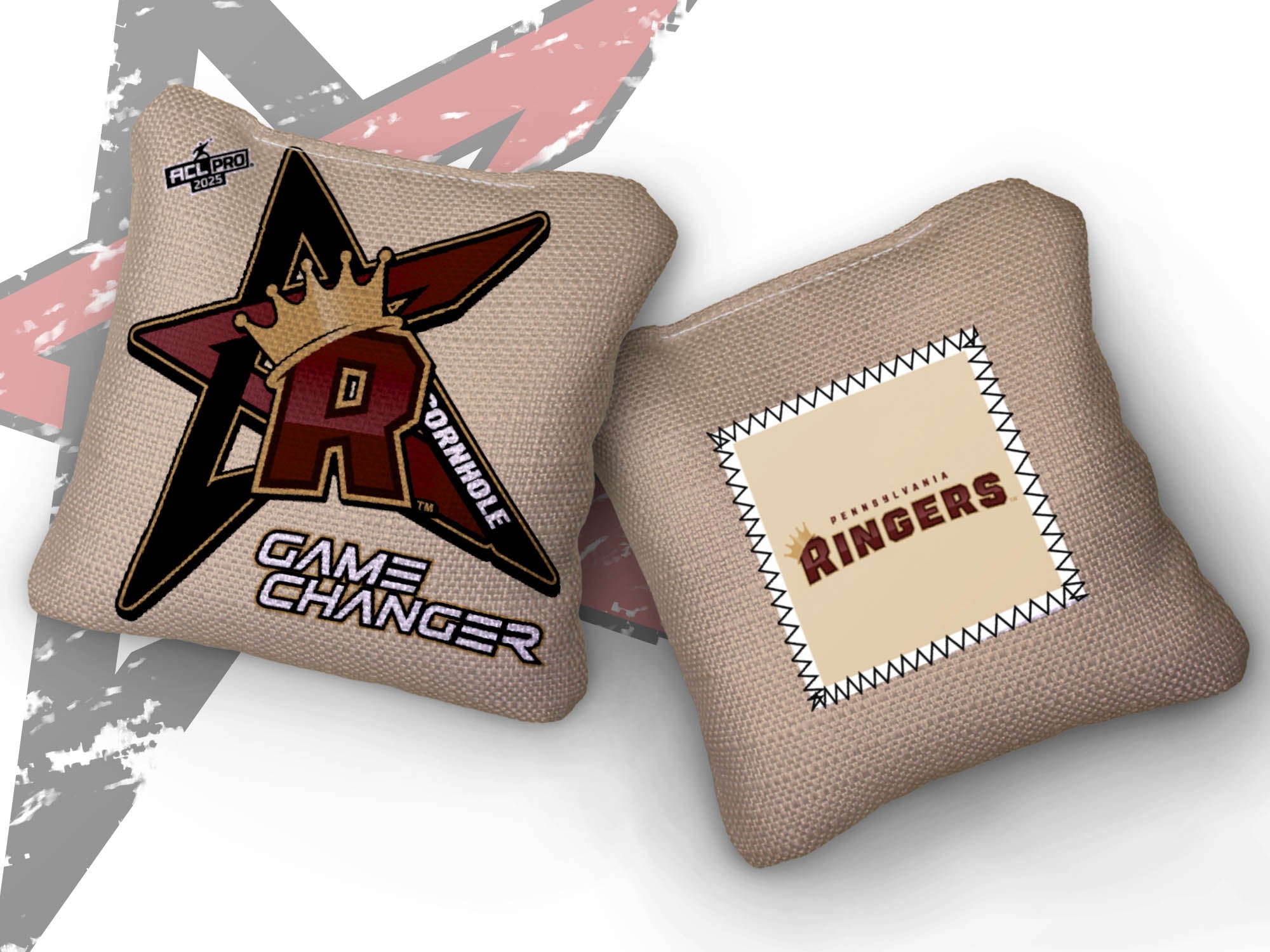 2025 AllCornhole Gamechanger - "Pennsylvania Ringers" - ACL Pro Stamped Cornhole Bags - SET OF 4 BAGS