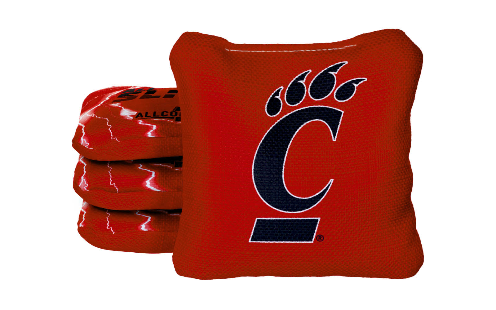 Officially Licensed Collegiate Cornhole Bags - All-Slide 2.0 - Set of 4 - University of Cincinnati