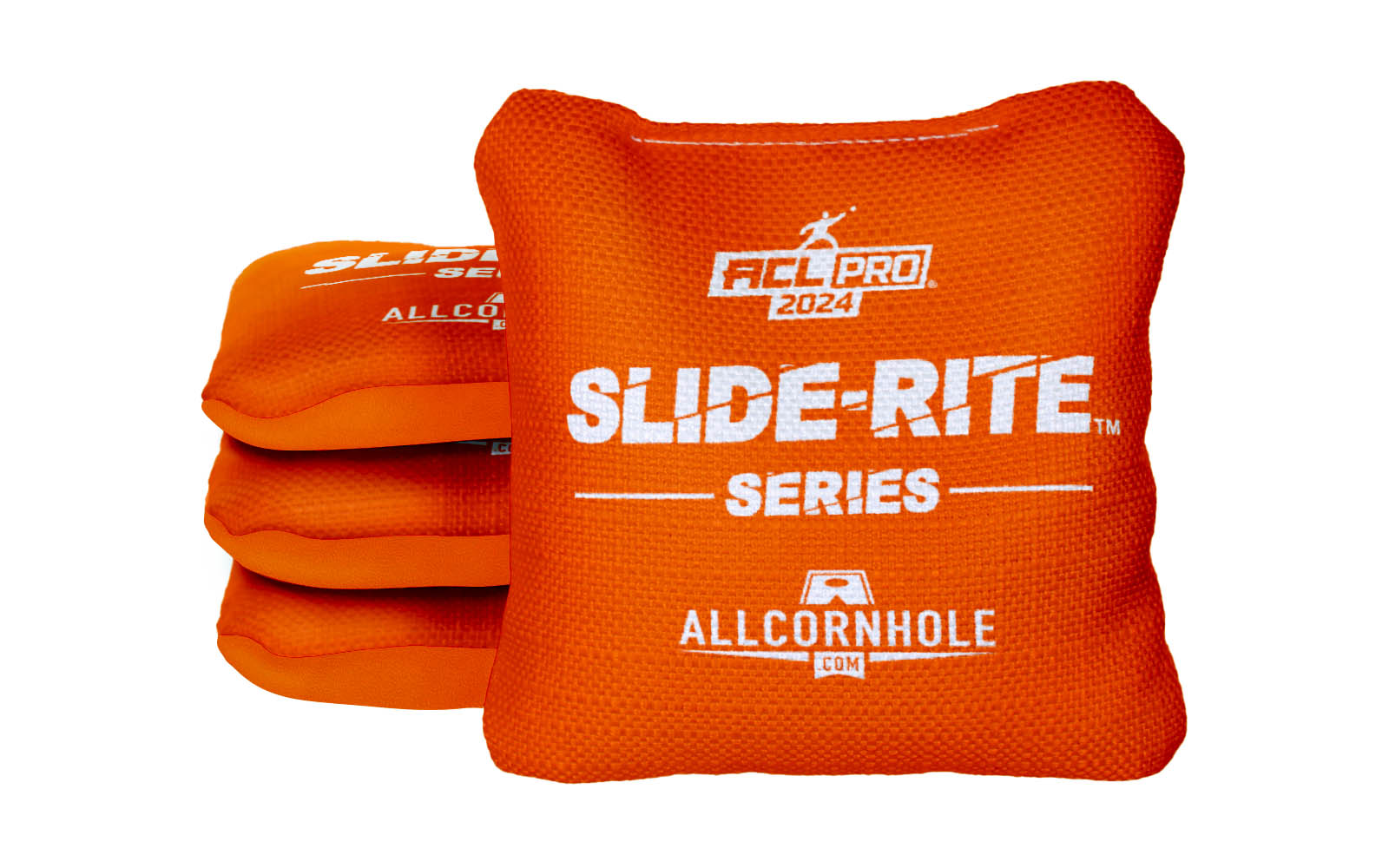 Officially Licensed Collegiate Cornhole Bags - Slide Rite - Set of 4 - Clemson University