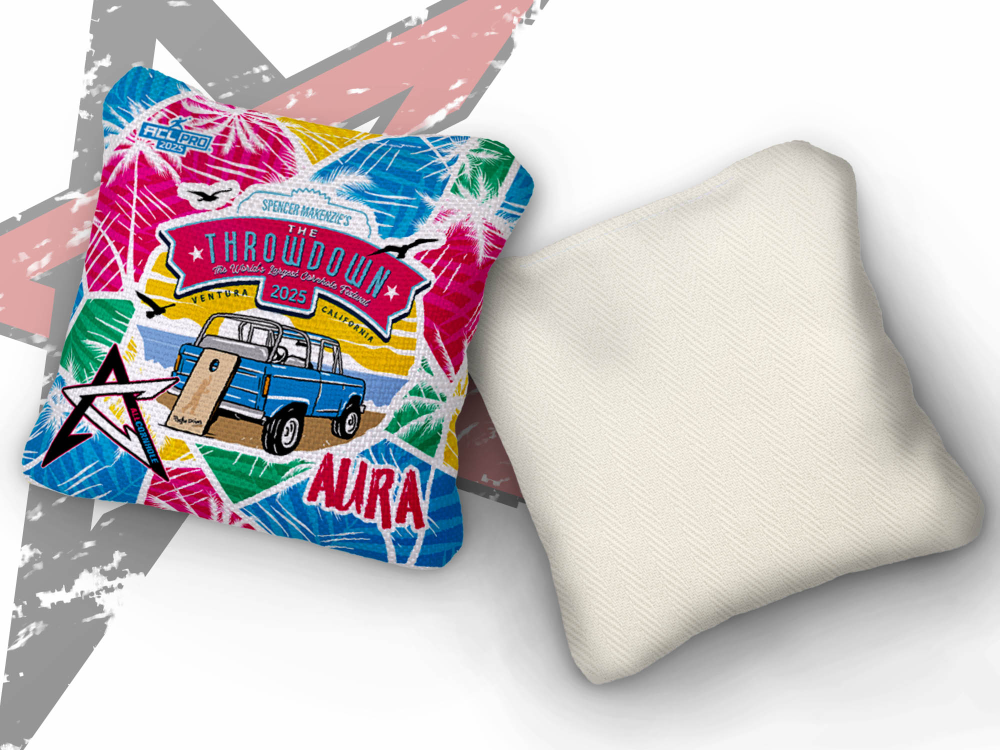2025 AllCornhole "Spencer Makenzie's Throw Down” - ACL Pro Stamped Cornhole Bags - SET OF 4 BAGS