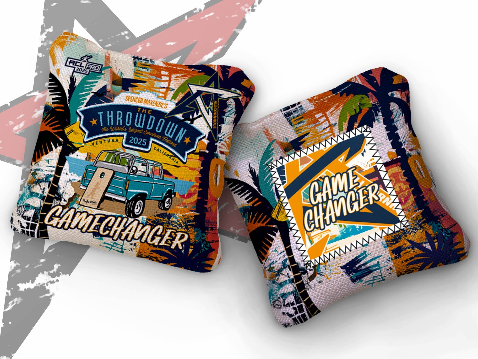 2025 AllCornhole "Spencer Makenzie's Throw Down” - ACL Pro Stamped Cornhole Bags - SET OF 4 BAGS