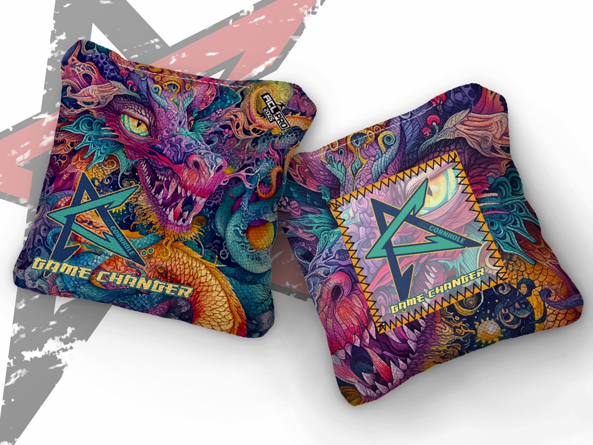 2025 GAMECHANGER “SLEEPY DRAGON” - ACL Pro Stamped Cornhole Bags - SET OF 4