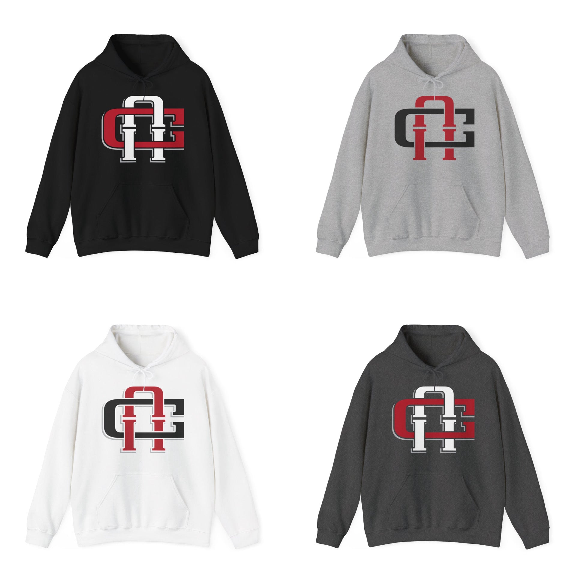 Unisex Heavy Blend™ Hooded Sweatshirt - "AC Lettering"