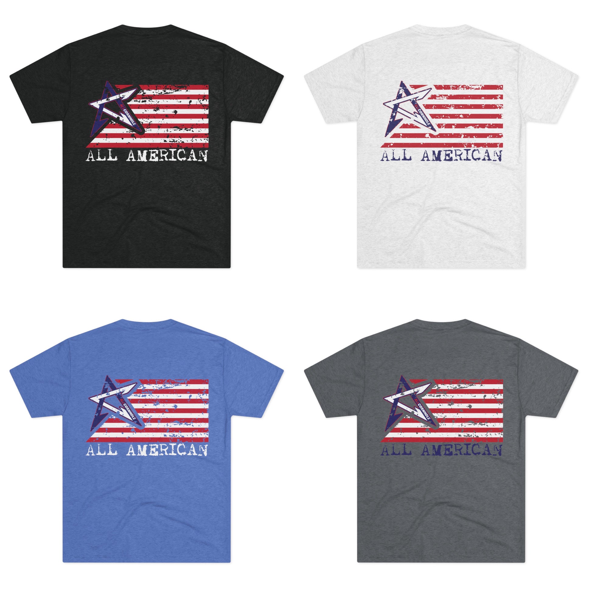 Unisex Tri-Blend Crew Tee - "All American"
