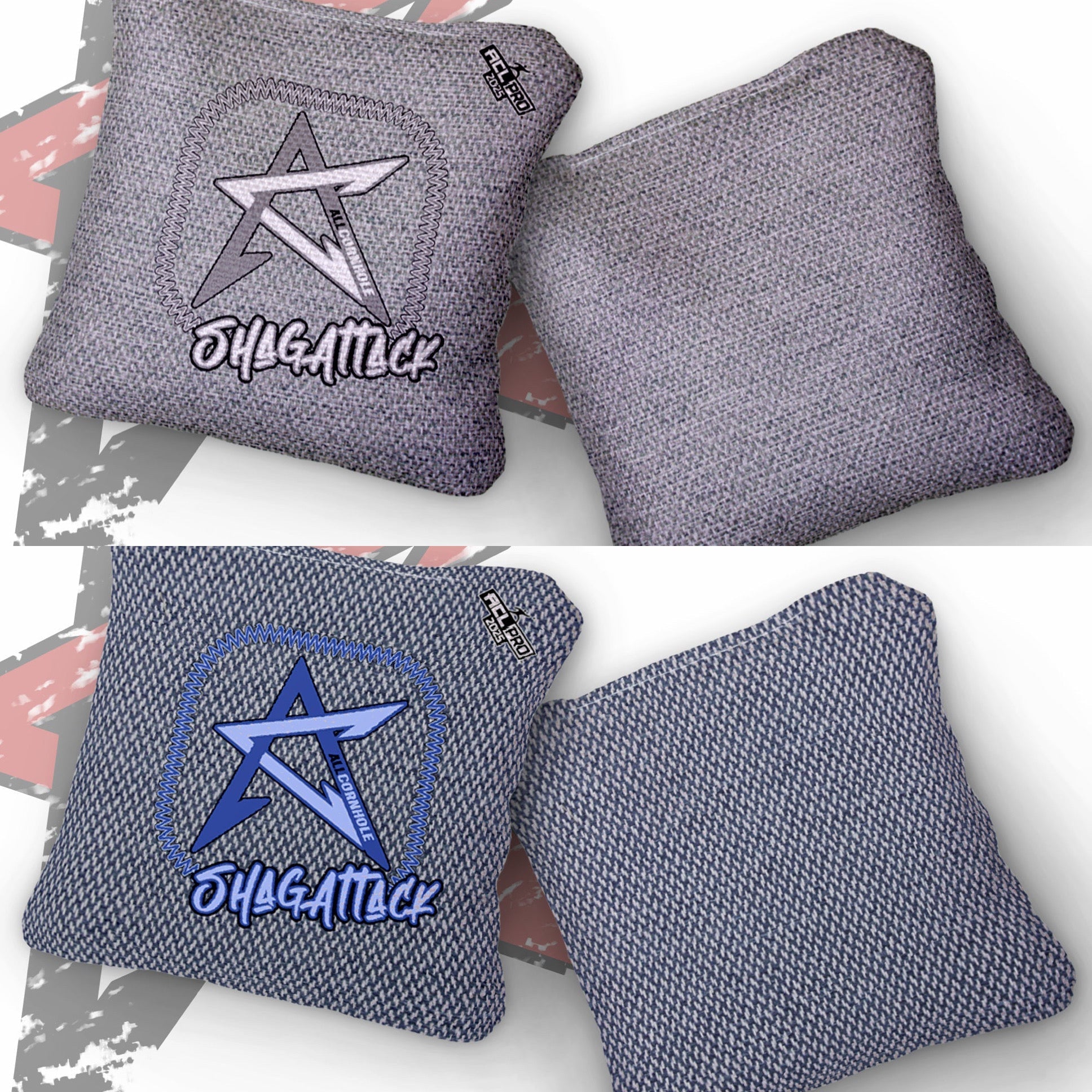 2025 SHAG ATTACK “COLORMATCH” - ACL Pro Stamped Cornhole Bags - SET OF 4