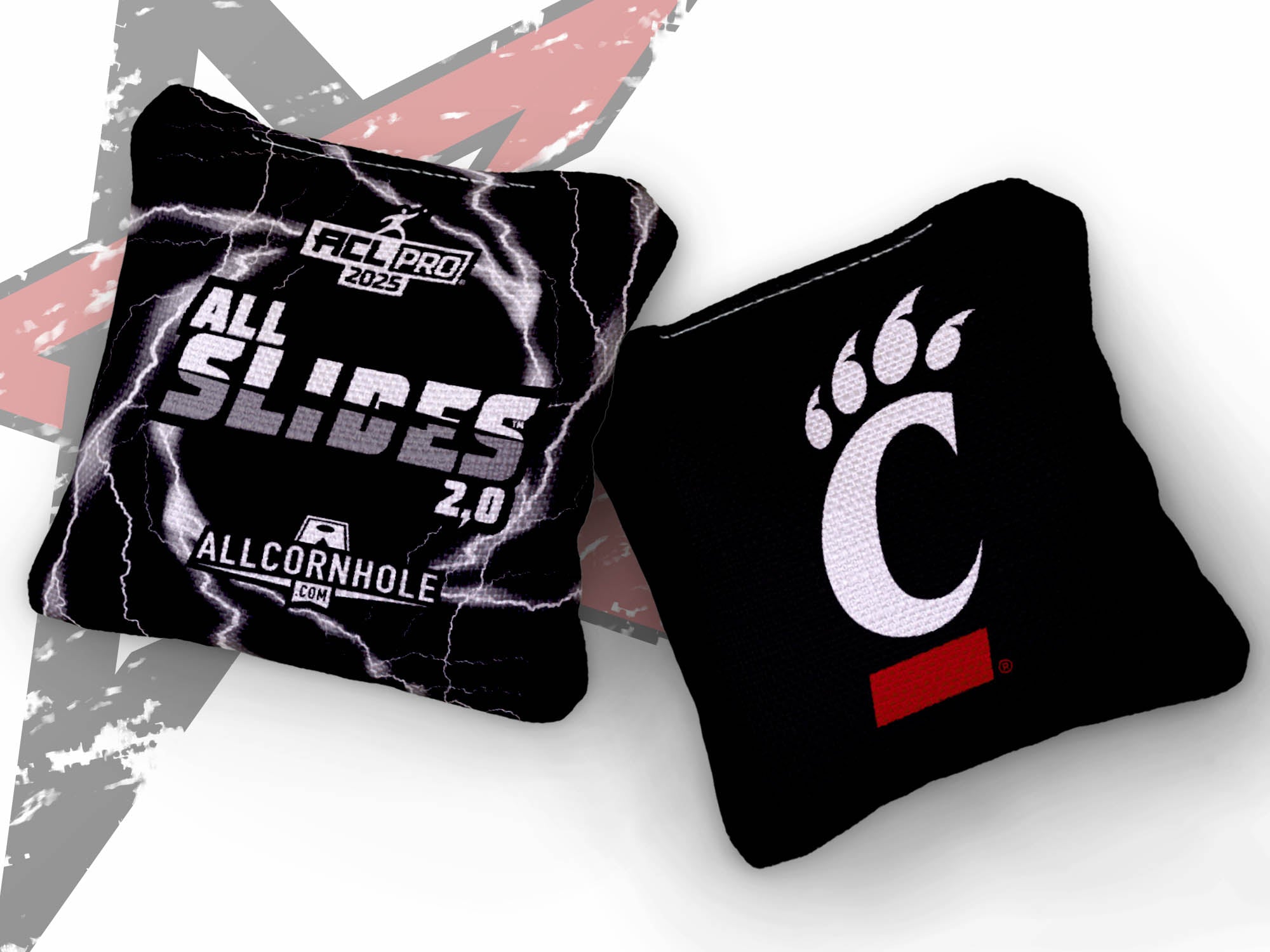 Officially Licensed Collegiate Cornhole Bags - All-Slide 2.0 - Set of 4 - University of Cincinnati