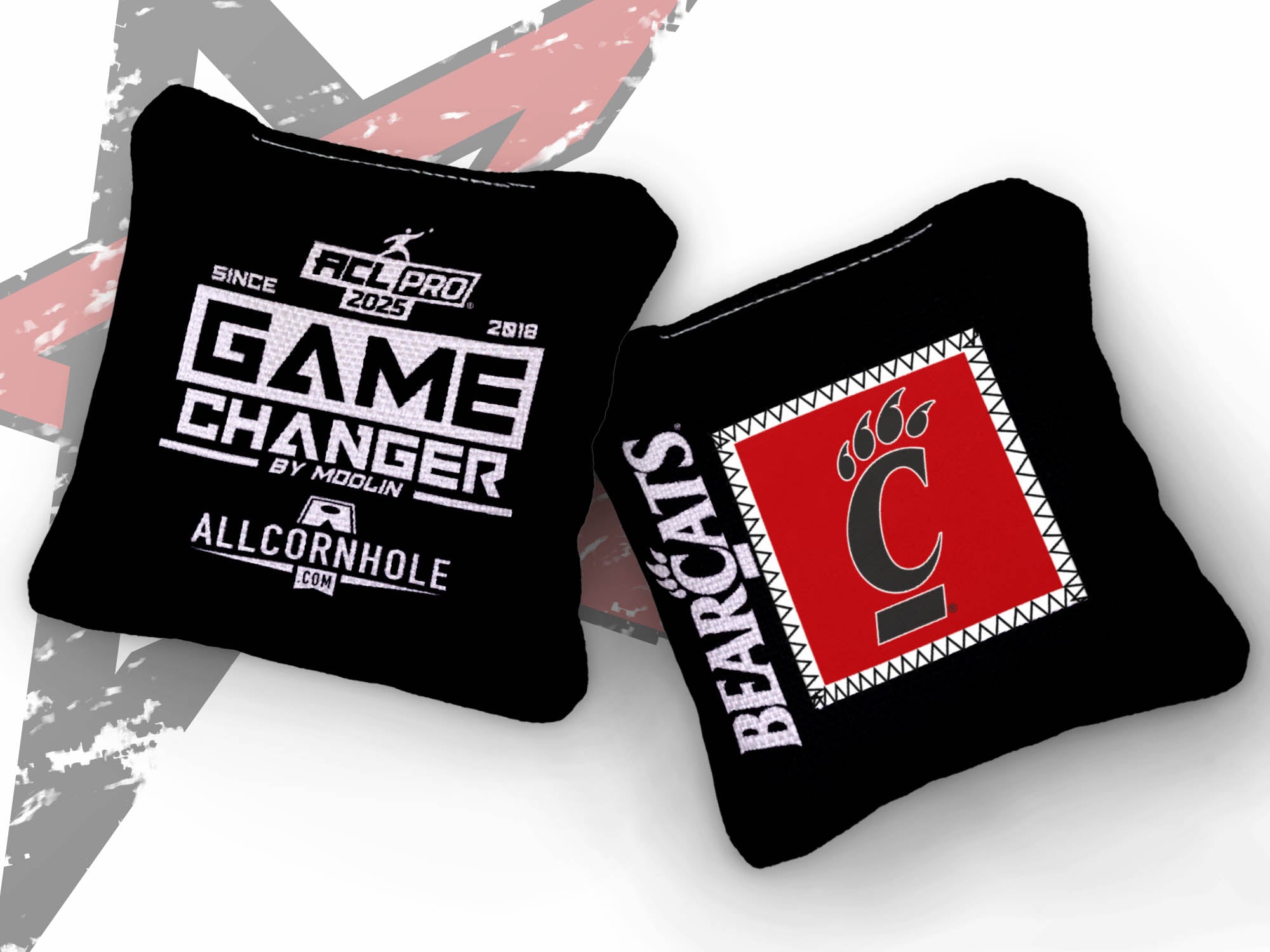 Officially Licensed Collegiate Cornhole Bags - Gamechanger - Set of 4 - University of Cincinnati