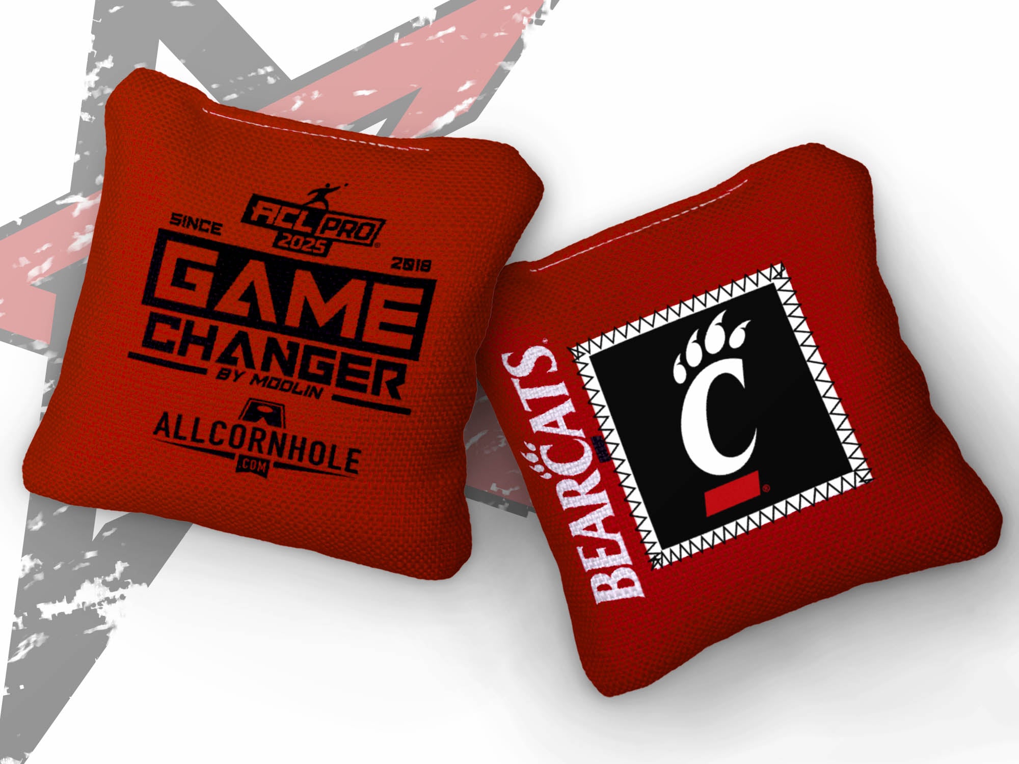 Officially Licensed Collegiate Cornhole Bags - Gamechanger - Set of 4 - University of Cincinnati