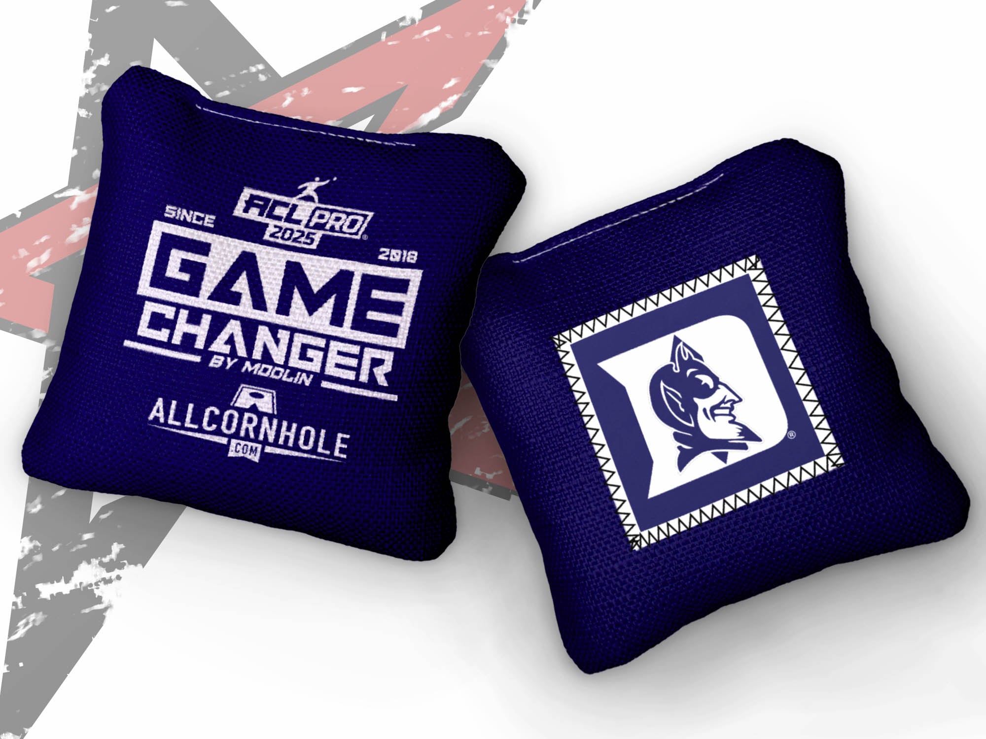 Officially Licensed Collegiate Cornhole Bags - Gamechangers - Set of 4 - Duke University