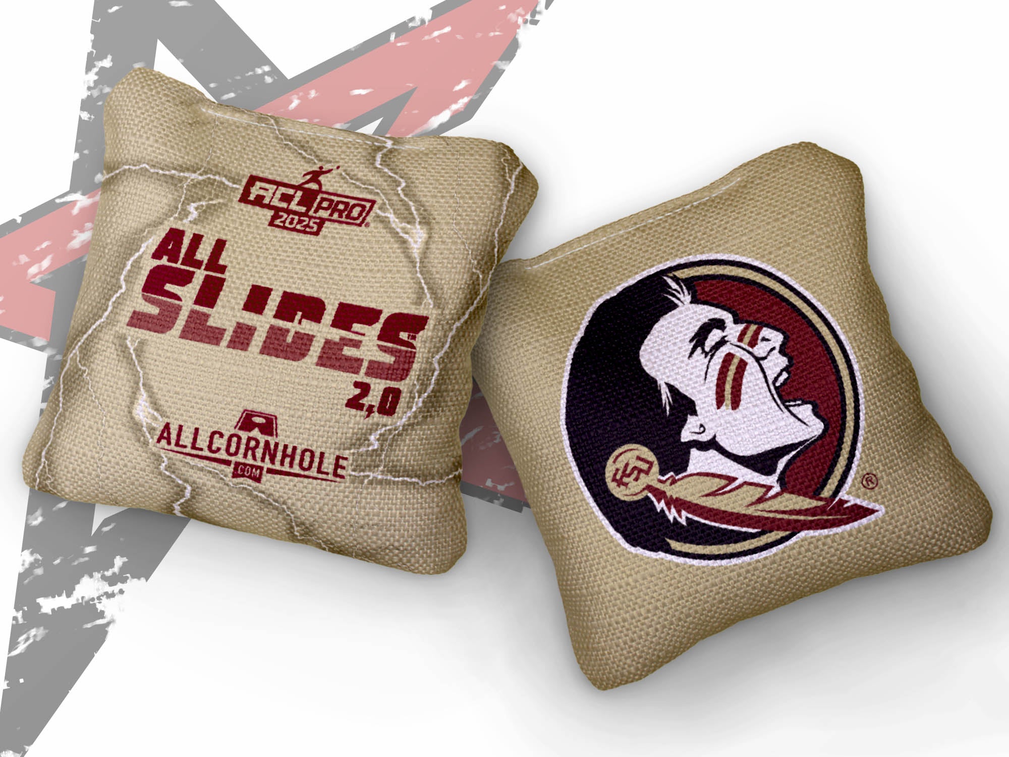 Officially Licensed Collegiate Cornhole Bags - All-Slide 2.0 - Set of 4 - Florida State University