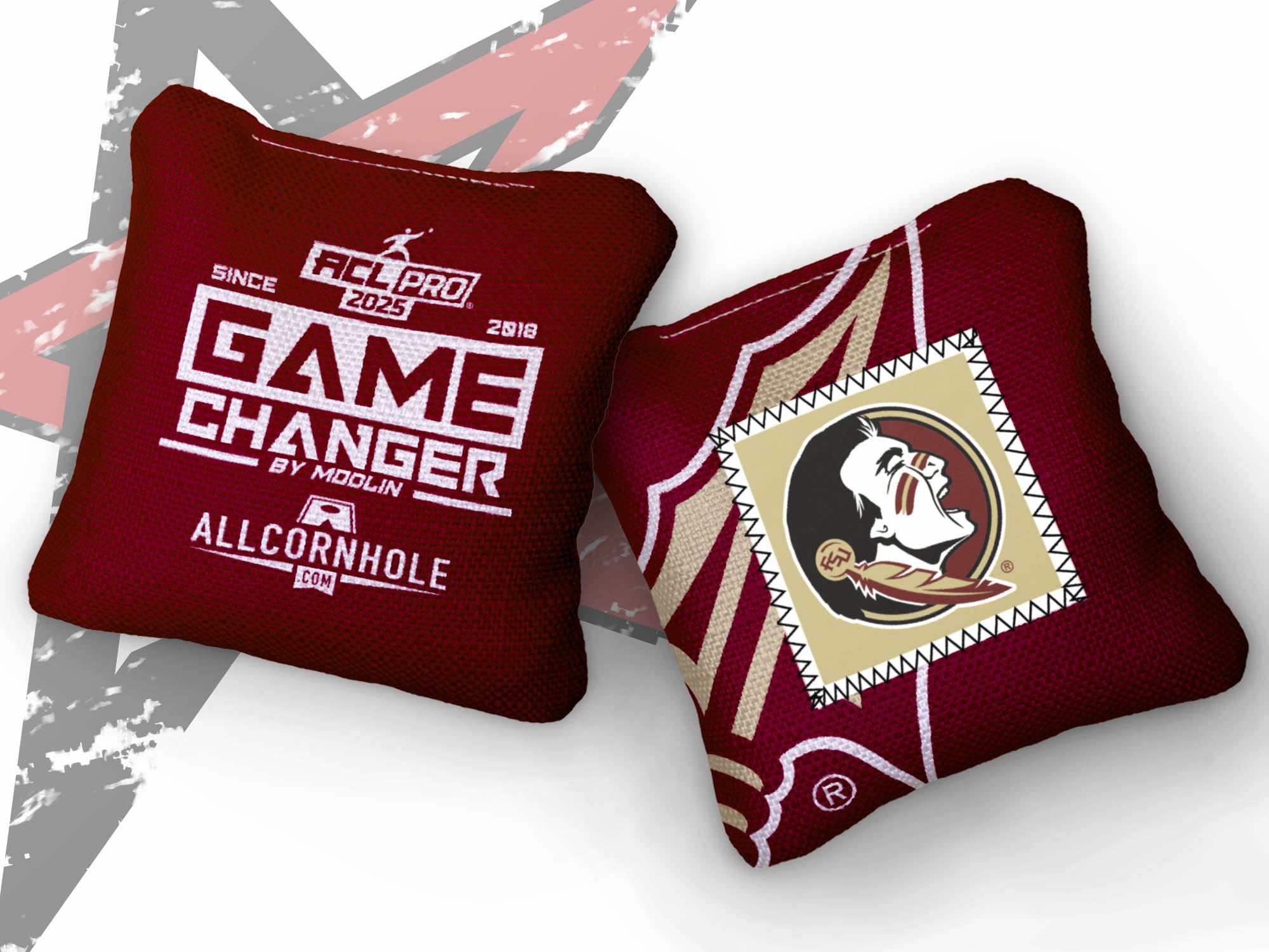 Officially Licensed Collegiate Cornhole Bags - Gamechangers - Set of 4 - Florida State University