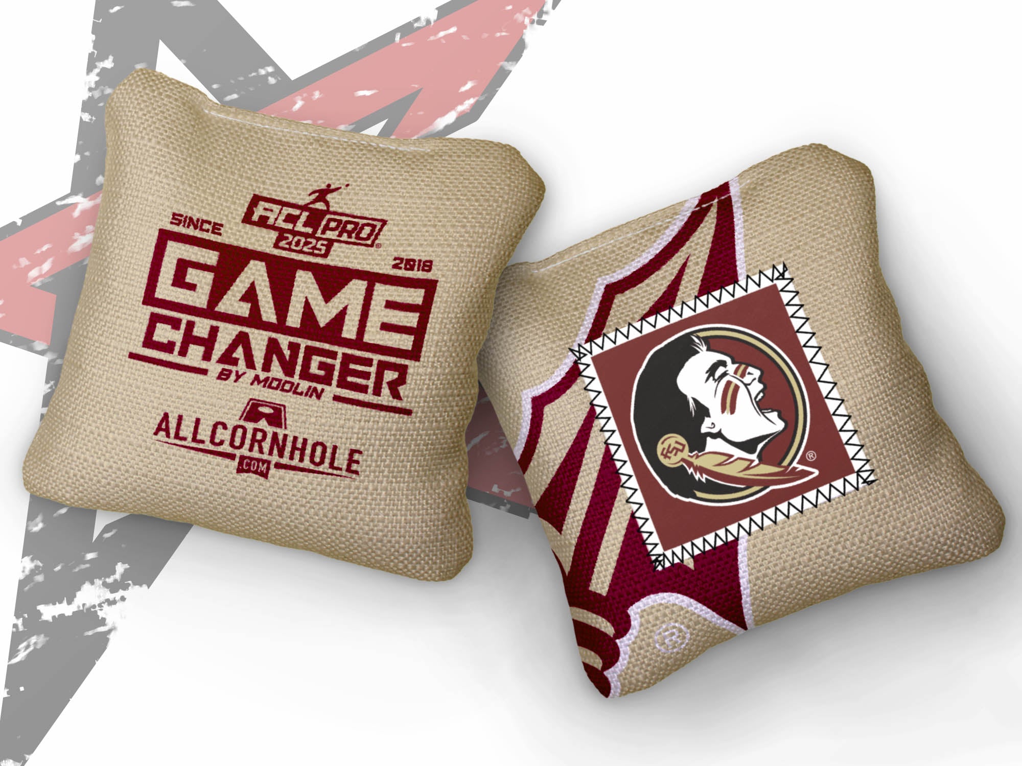 Officially Licensed Collegiate Cornhole Bags - Gamechangers - Set of 4 - Florida State University