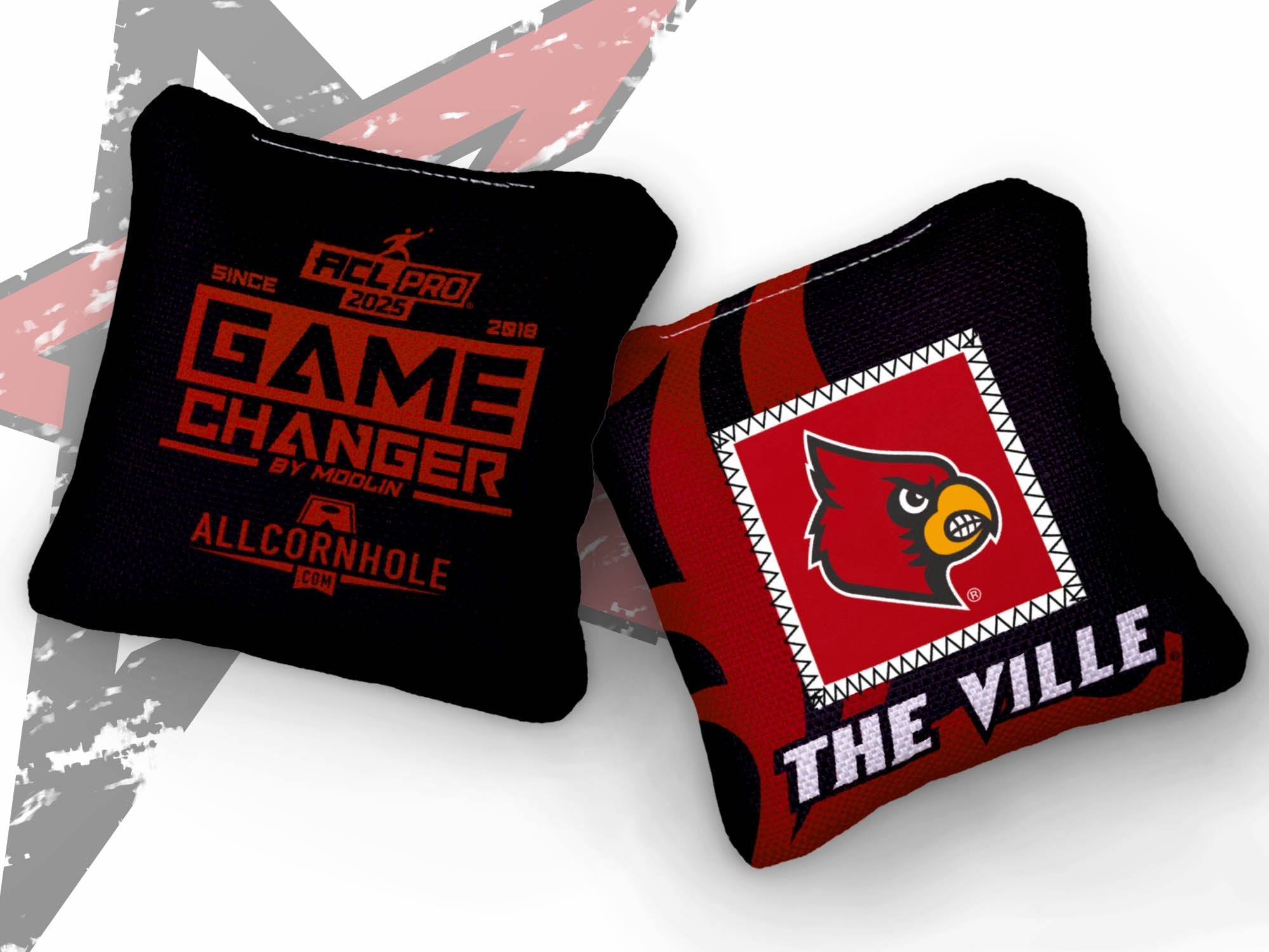 Officially Licensed Collegiate Cornhole Bags - Gamechangers - Set of 4 - Louisville University
