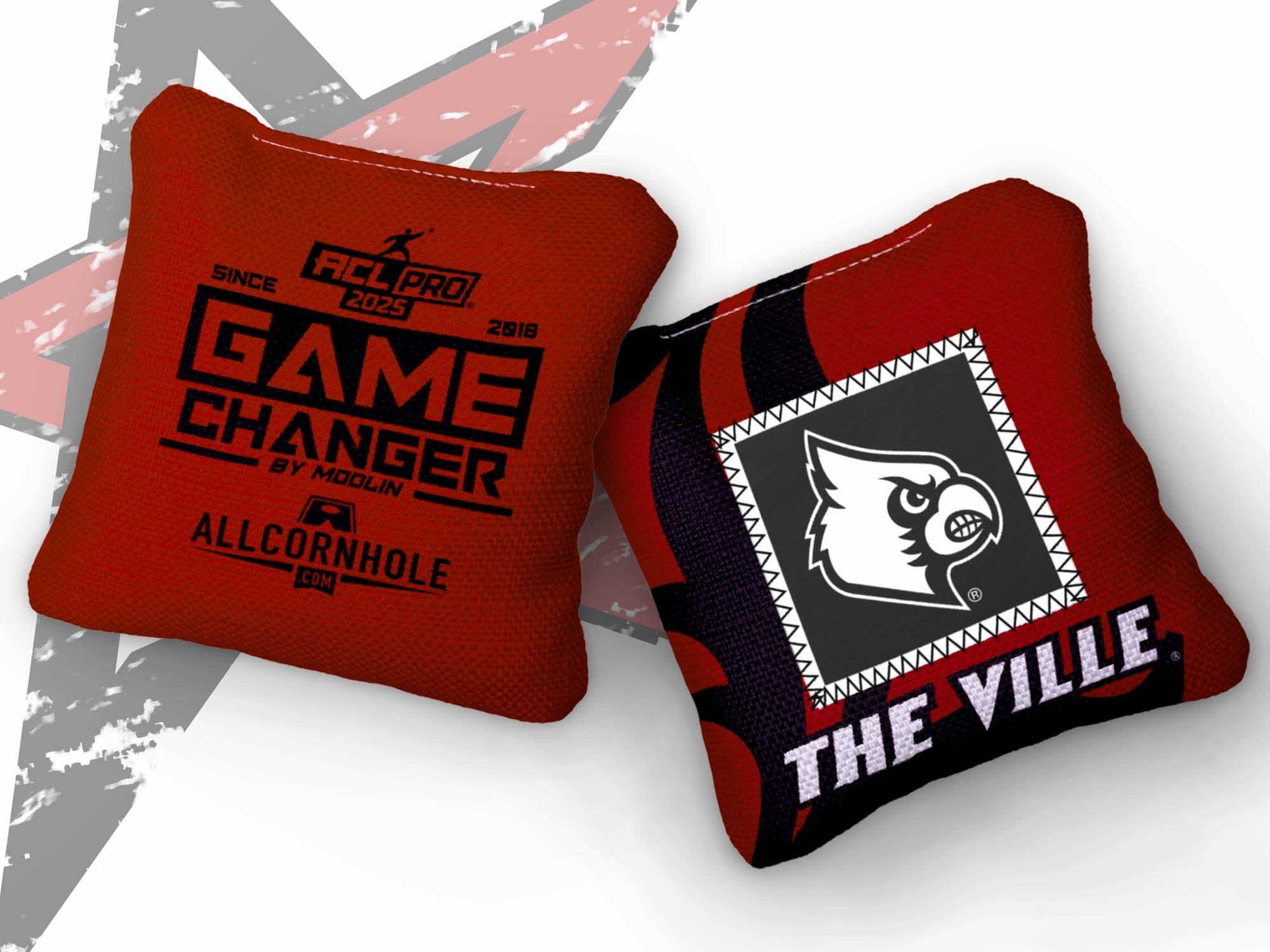Officially Licensed Collegiate Cornhole Bags - Gamechangers - Set of 4 - Louisville University