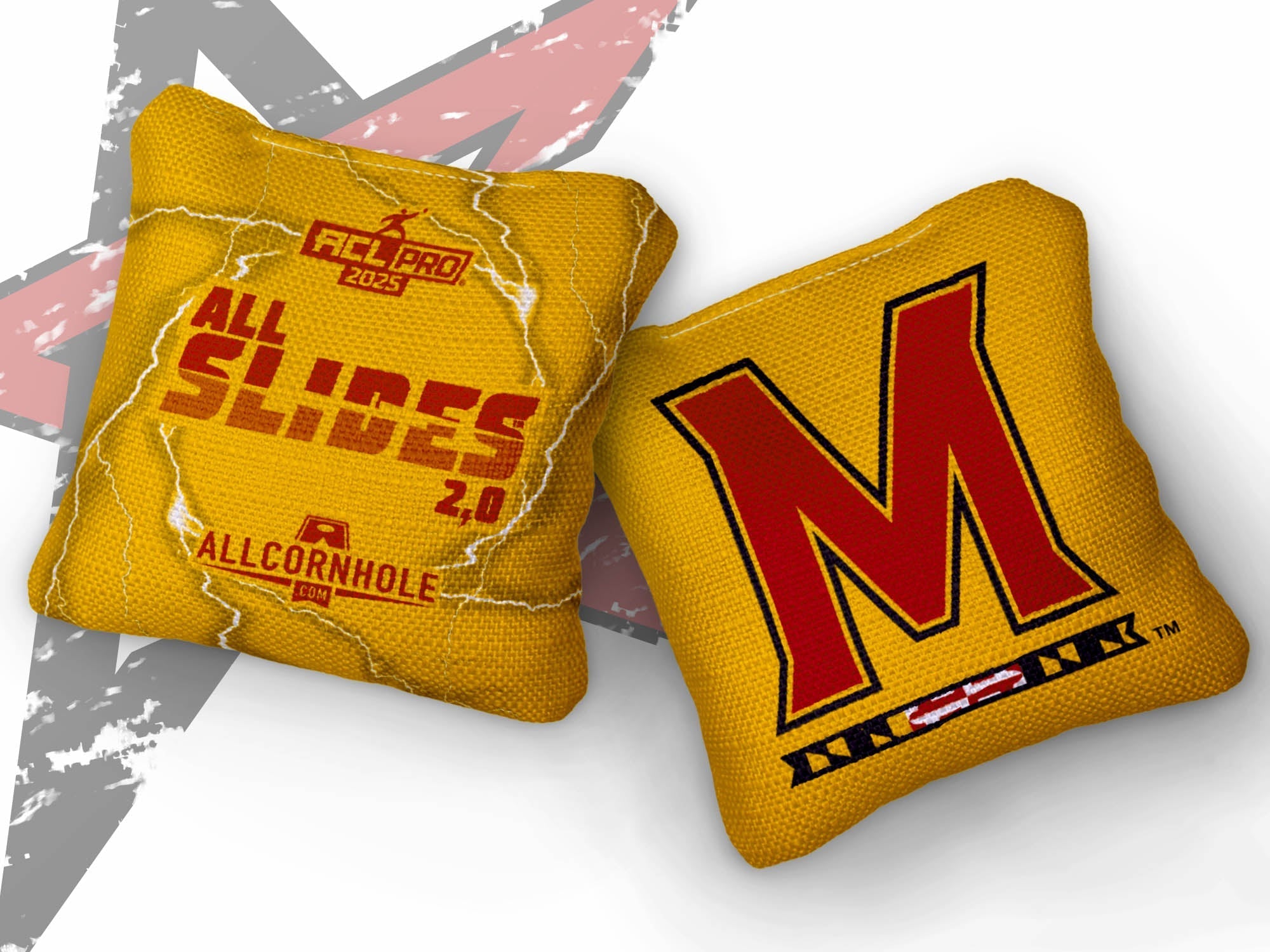 Officially Licensed Collegiate Cornhole Bags - All-Slide 2.0 - Set of 4 - Maryland University