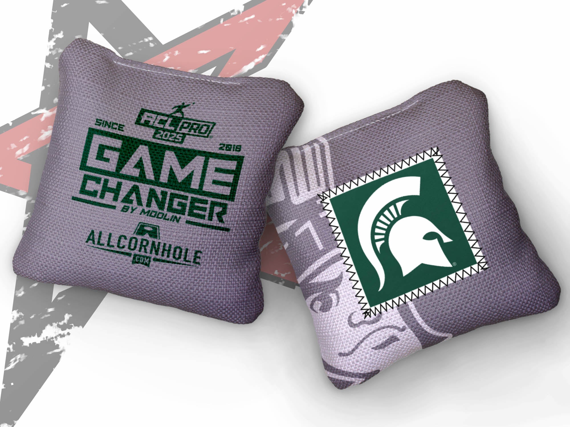 Officially Licensed Collegiate Cornhole Bags - Gamechangers - Set of 4 - Michigan State University