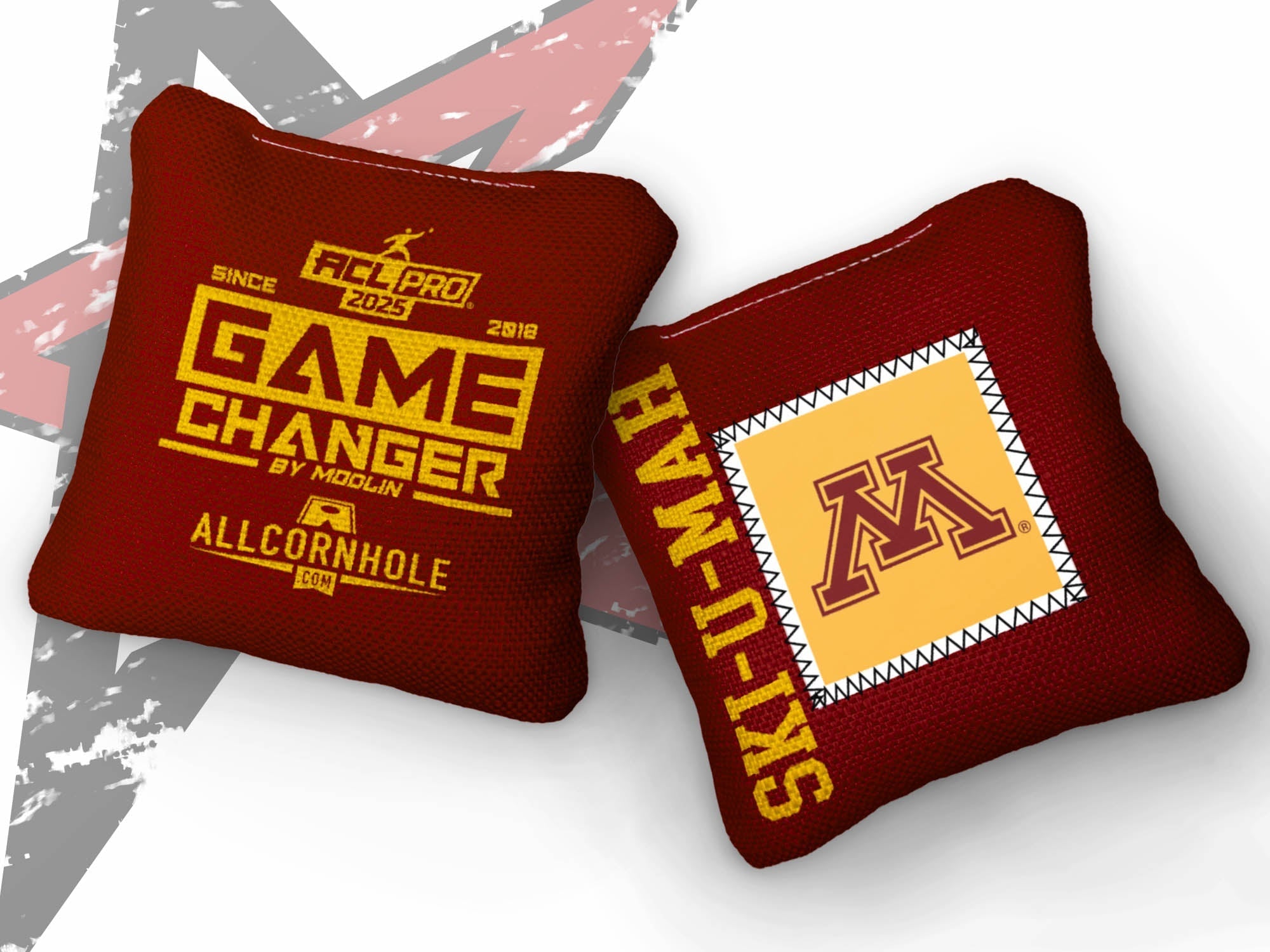 Officially Licensed Collegiate Cornhole Bags - Gamechangers - Set of 4 - University of Minnesota