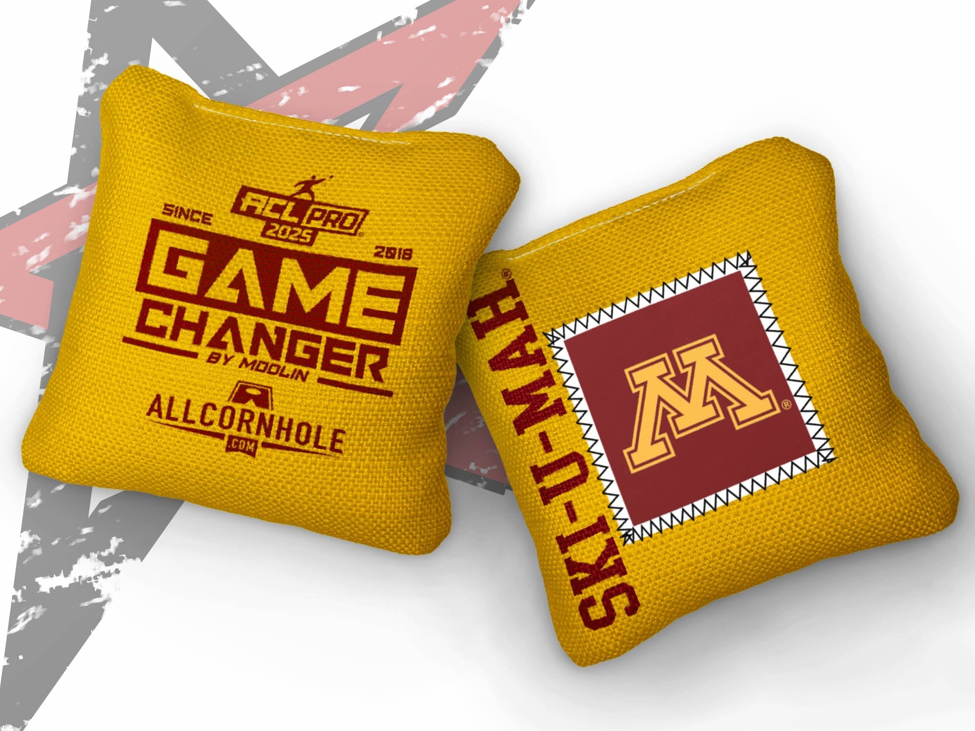 Officially Licensed Collegiate Cornhole Bags - Gamechangers - Set of 4 - University of Minnesota