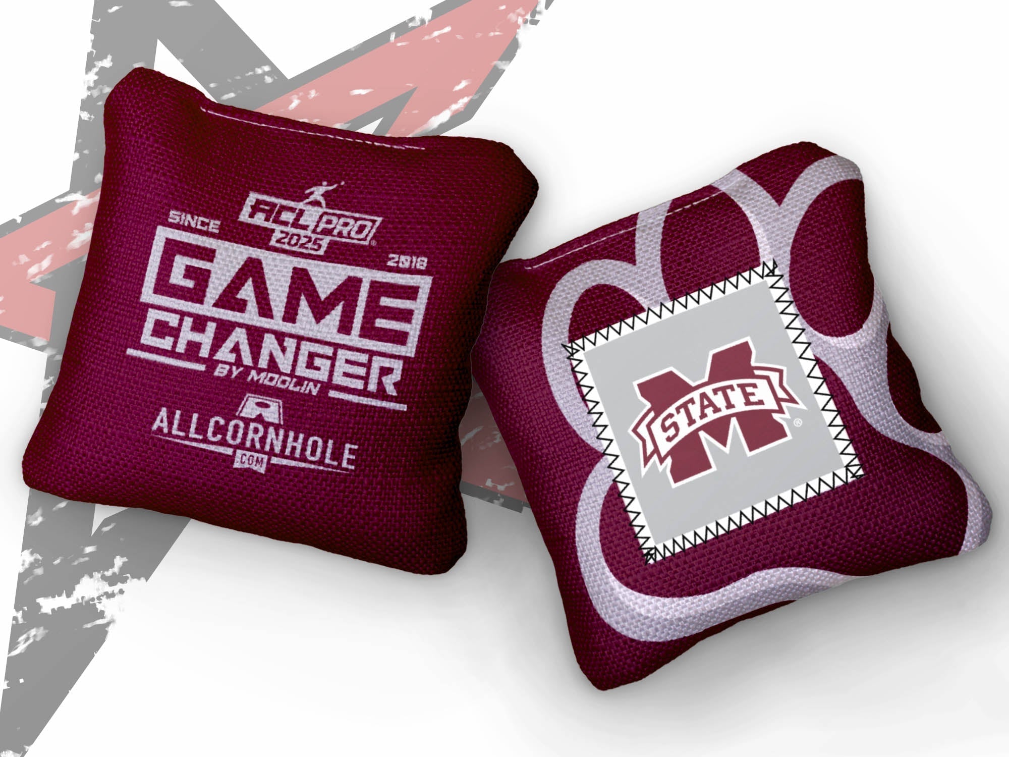 Officially Licensed Collegiate Cornhole Bags - Gamechangers - Set of 4 - Mississippi State University