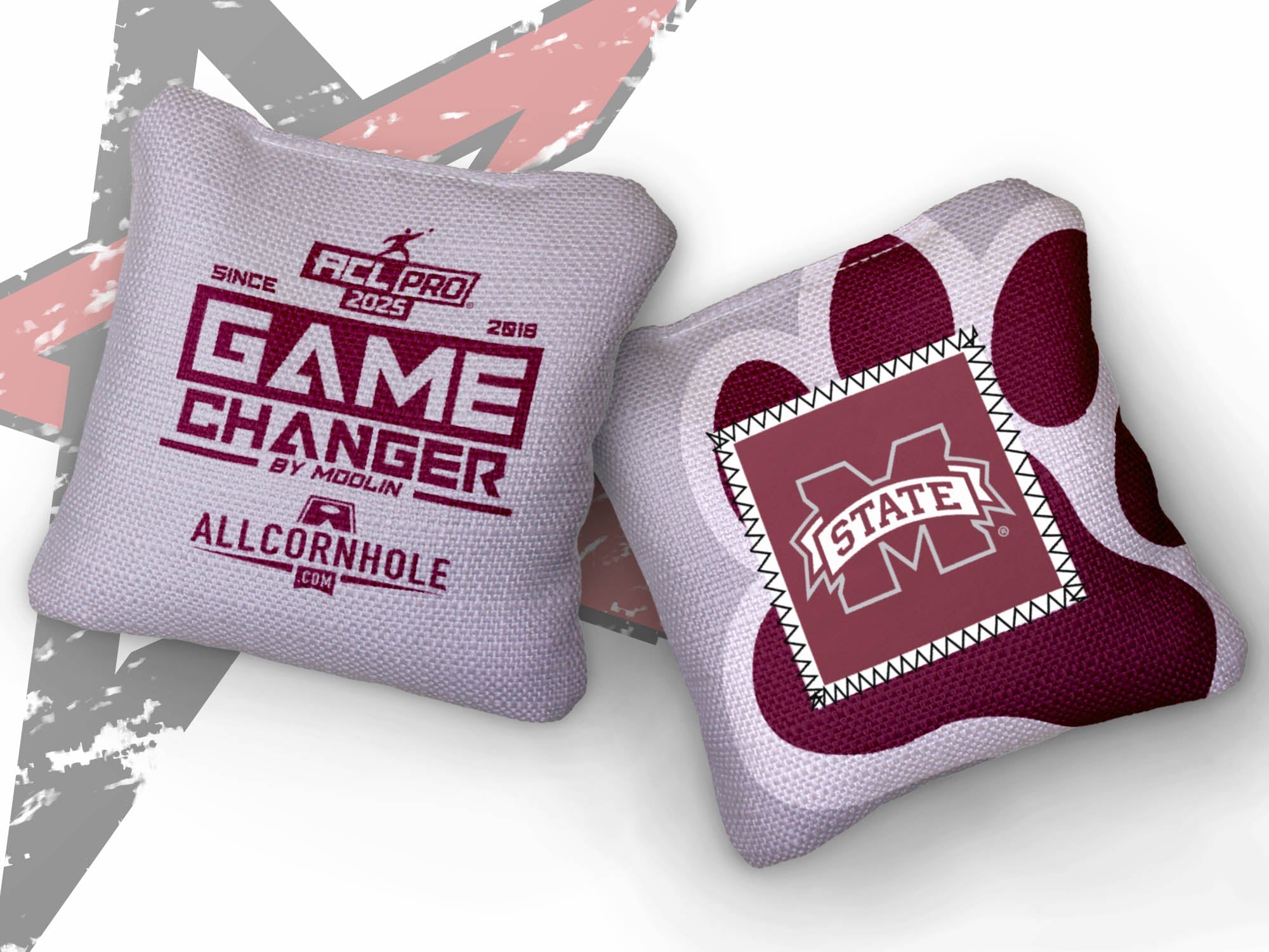 Officially Licensed Collegiate Cornhole Bags - Gamechangers - Set of 4 - Mississippi State University