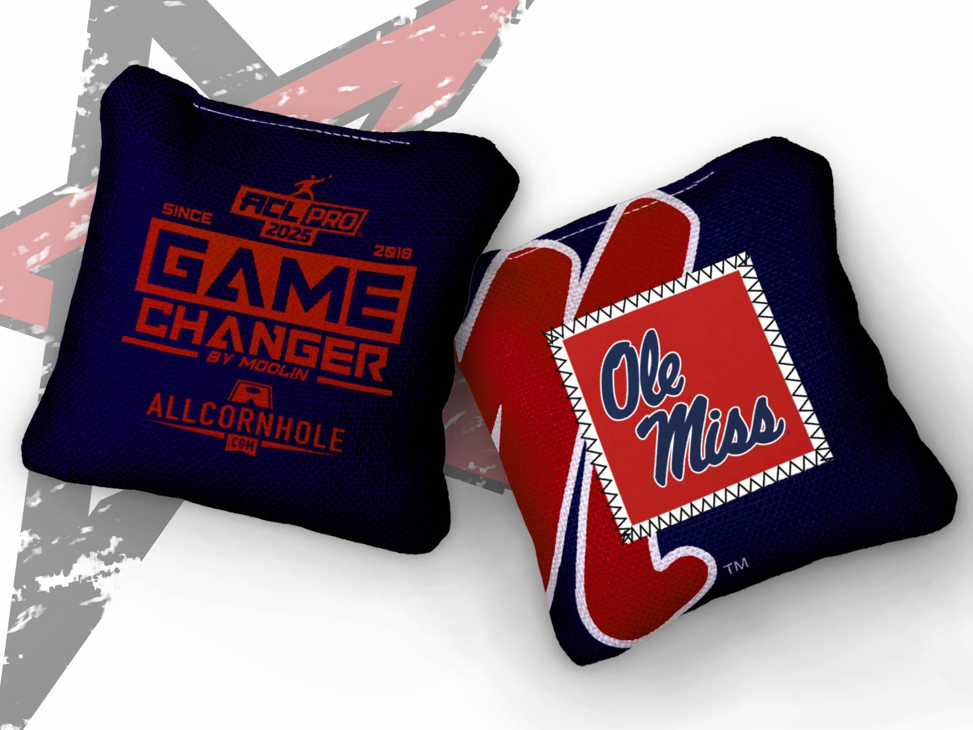 Officially Licensed Collegiate Cornhole Bags - Gamechangers - Set of 4 - Mississippi University