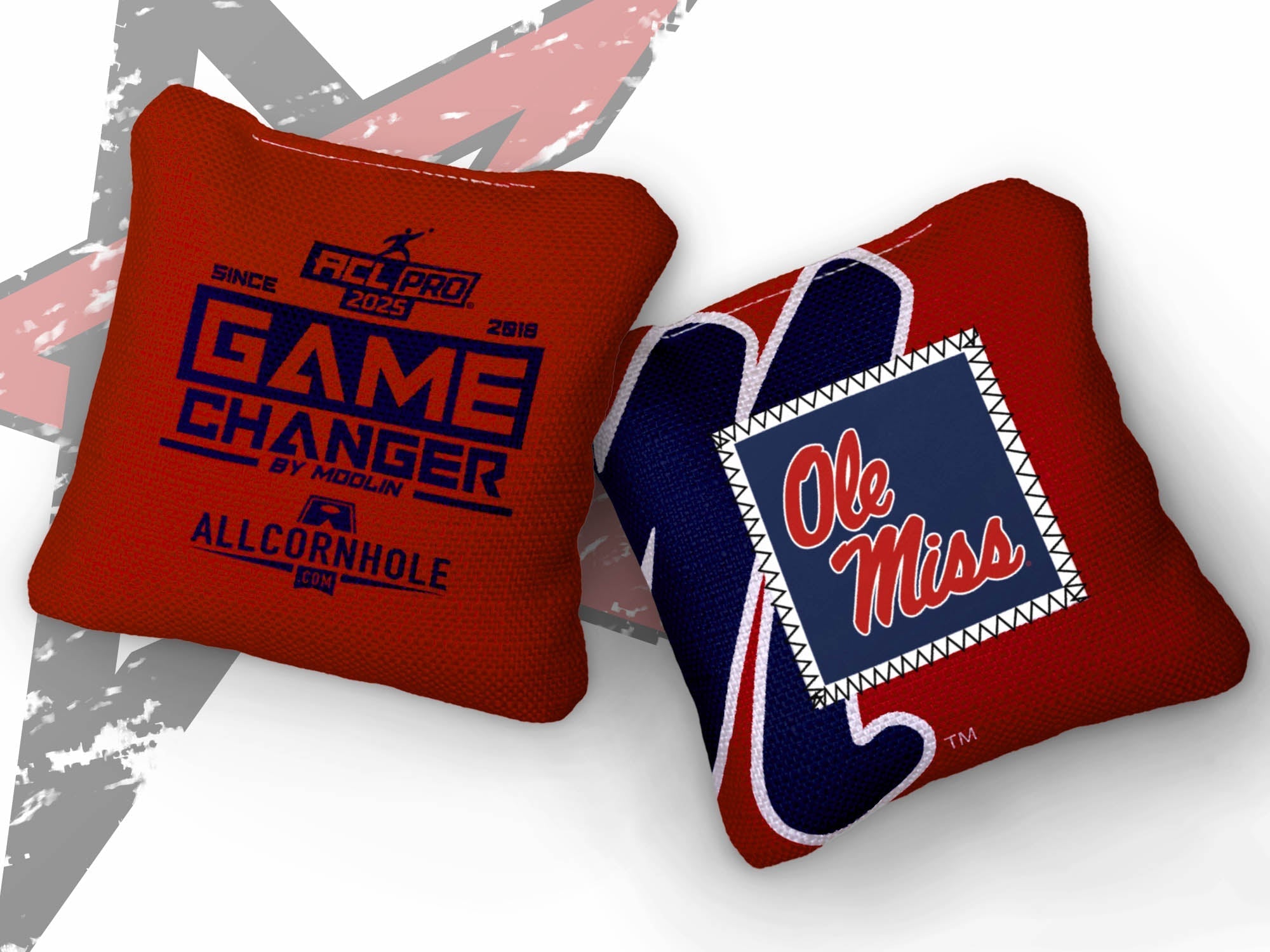 Officially Licensed Collegiate Cornhole Bags - Gamechangers - Set of 4 - Mississippi University