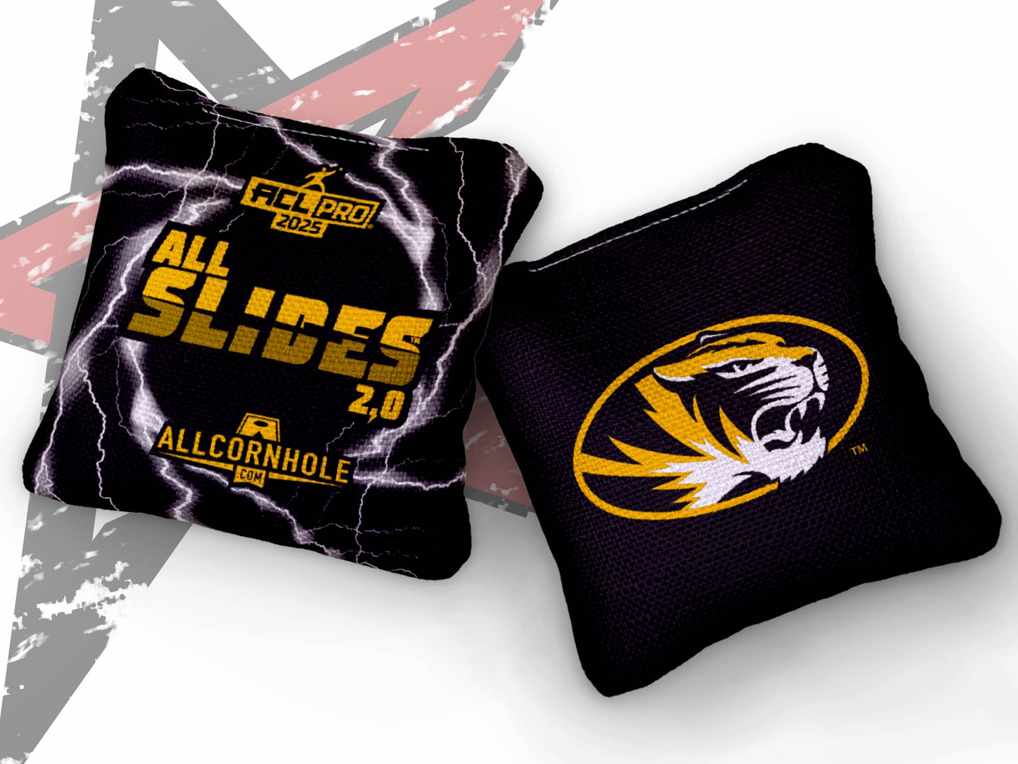 Officially Licensed Collegiate Cornhole Bags - All-Slide 2.0 - Set of 4 - University of Missouri