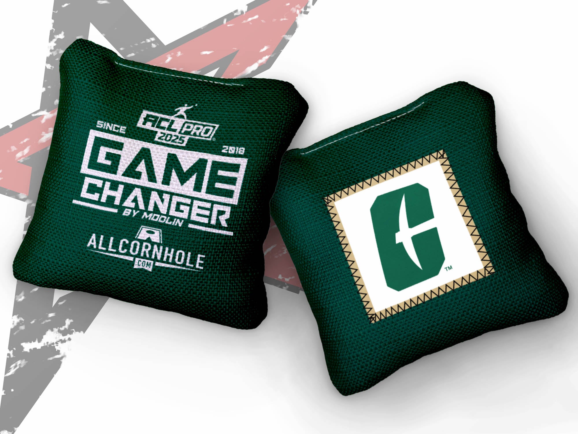 Officially Licensed Collegiate Cornhole Bags - Gamechangers - Set of 4 - University of North Carolina at Charlotte