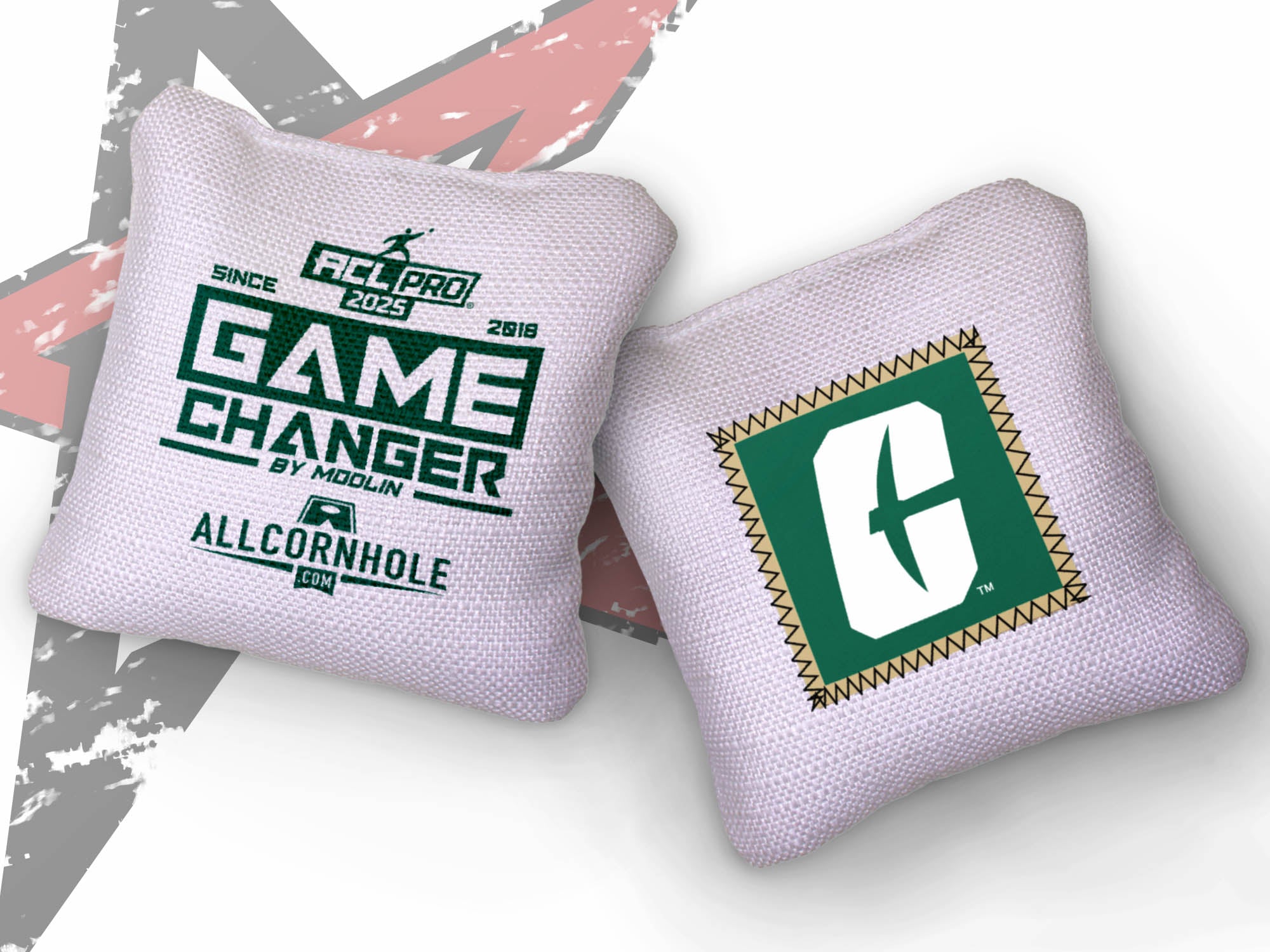Officially Licensed Collegiate Cornhole Bags - Gamechangers - Set of 4 - University of North Carolina at Charlotte