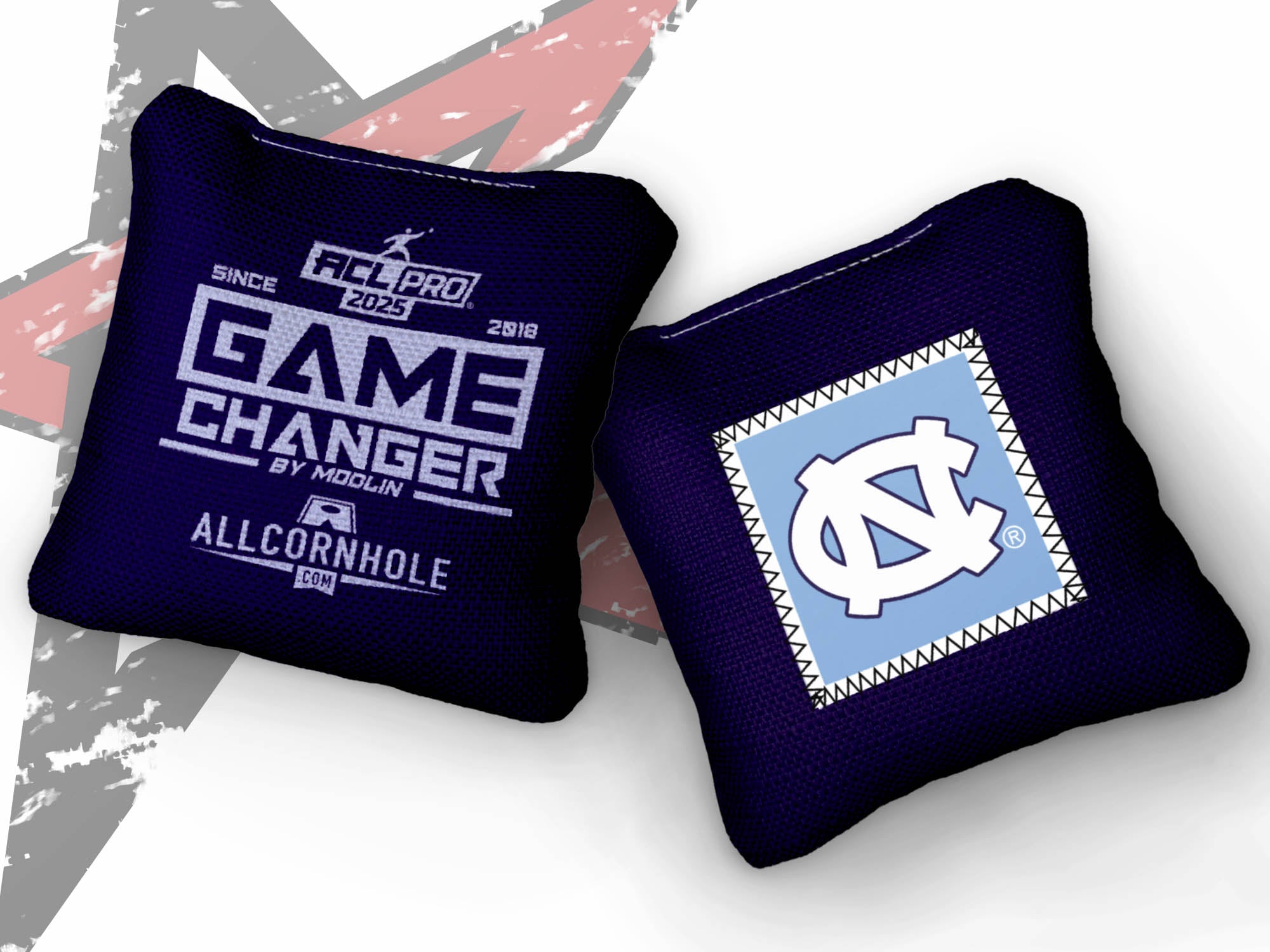 Officially Licensed Collegiate Cornhole Bags - Gamechangers - Set of 4 - University of North Carolina (UNC)