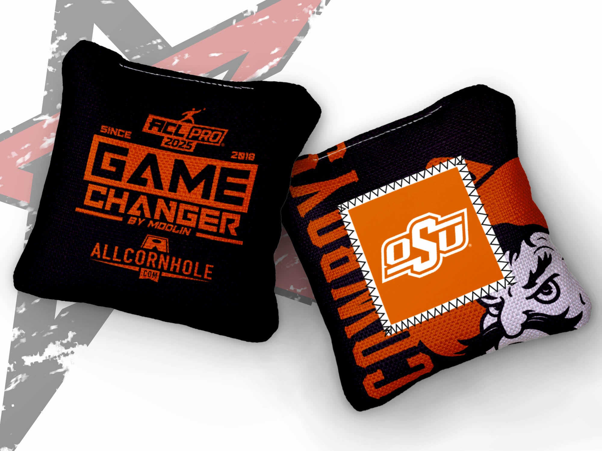 Officially Licensed Collegiate Cornhole Bags - Gamechangers - Set of 4 - Oklahoma State University