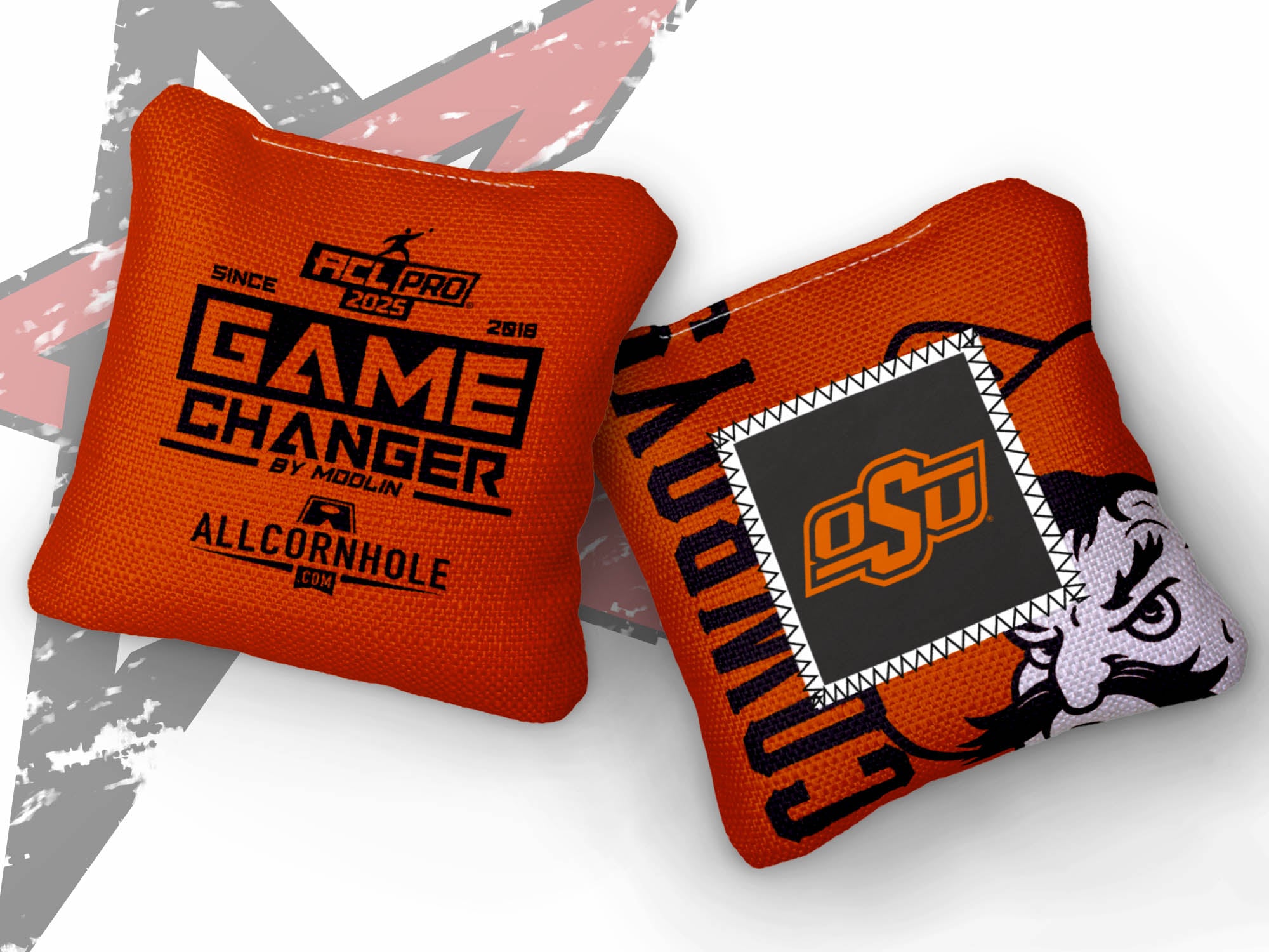 Officially Licensed Collegiate Cornhole Bags - Gamechangers - Set of 4 - Oklahoma State University