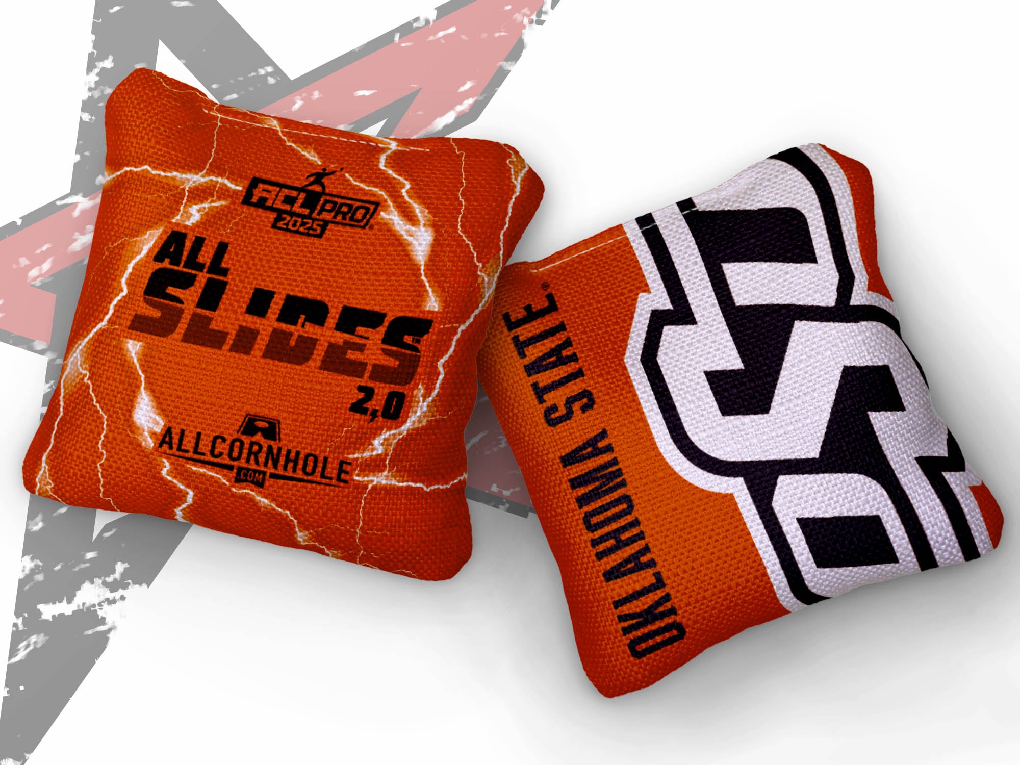 Officially Licensed Collegiate Cornhole Bags - All-Slide 2.0 - Set of 4 - Oklahoma State University
