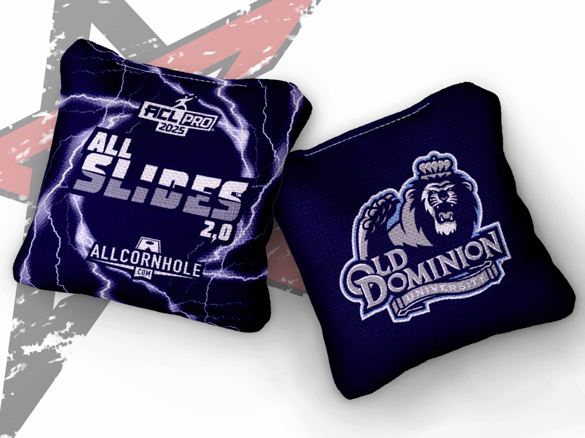 Officially Licensed Collegiate Cornhole Bags - All-Slide 2.0 - Set of 4 - Old Dominion University